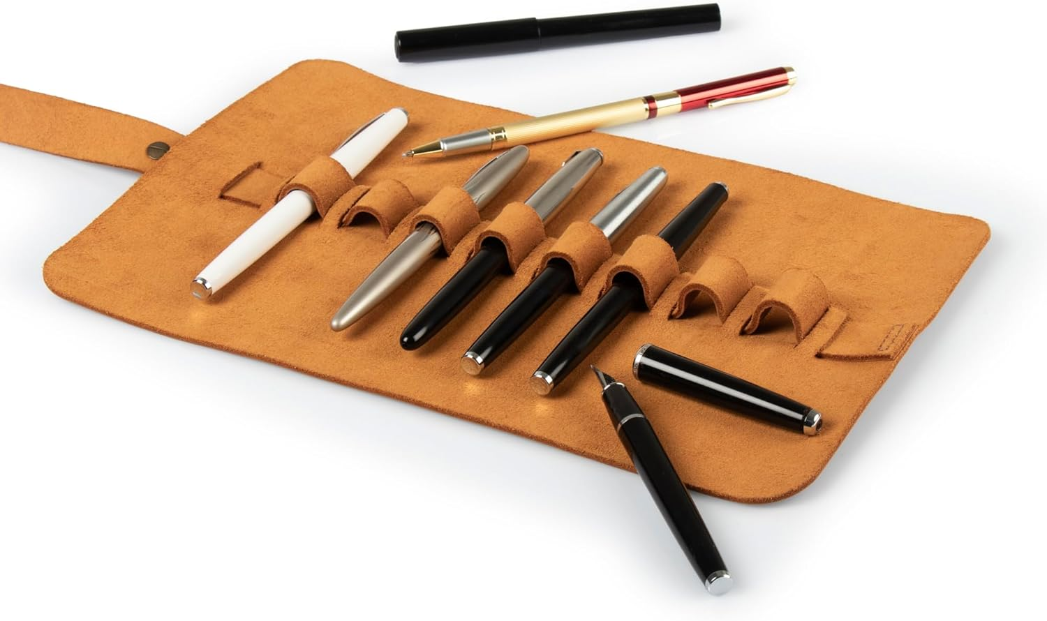 Londo Genuine Leather Pen and Pencil Roll Case
