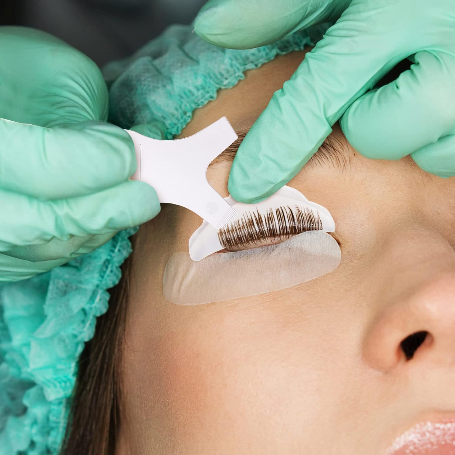 44 Piece Lash Lift Rods,Silicone Eyelash Perming Curler Makeup Tools,5 Sizes S/M/M1/M2/L,Reusable Lash Lifting Pads (Transparent)