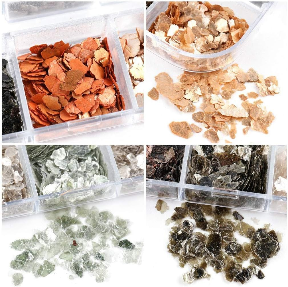 HANGQINGHENG 1 Box Abalone Shell Irregular Fragment Texture Natural Sea Shell UV Gel Flakes Slider Nail Decorations (Color : BK) image number 2
