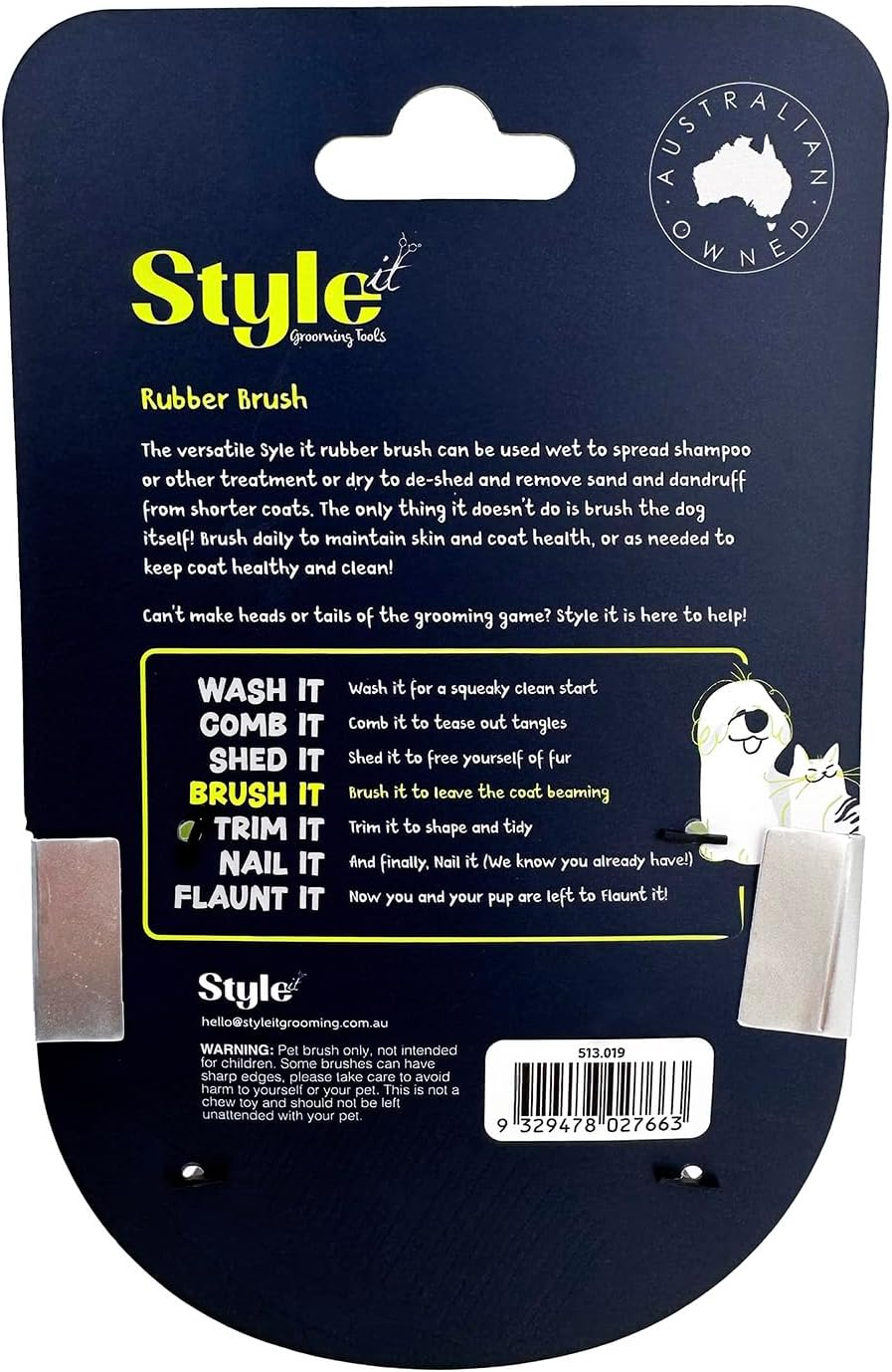 Grooming Rubber Bath Brush for Dogs & Cats - Suitable for All Coat Lengths, Wet & Dry Use, Soft Tips for Deep Cleaning and Enhanced Shampoo Effectiveness, Yellow image number 2