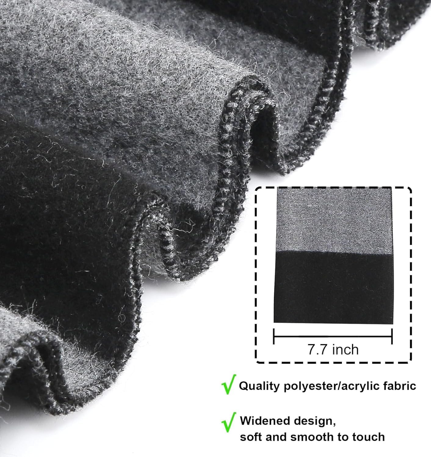 4 Pcs Halloween Costume Accessories for Adult,Black Gray Striped Scarf/Fake Nose/Bald Cap for Men Cosplay Set image number 2