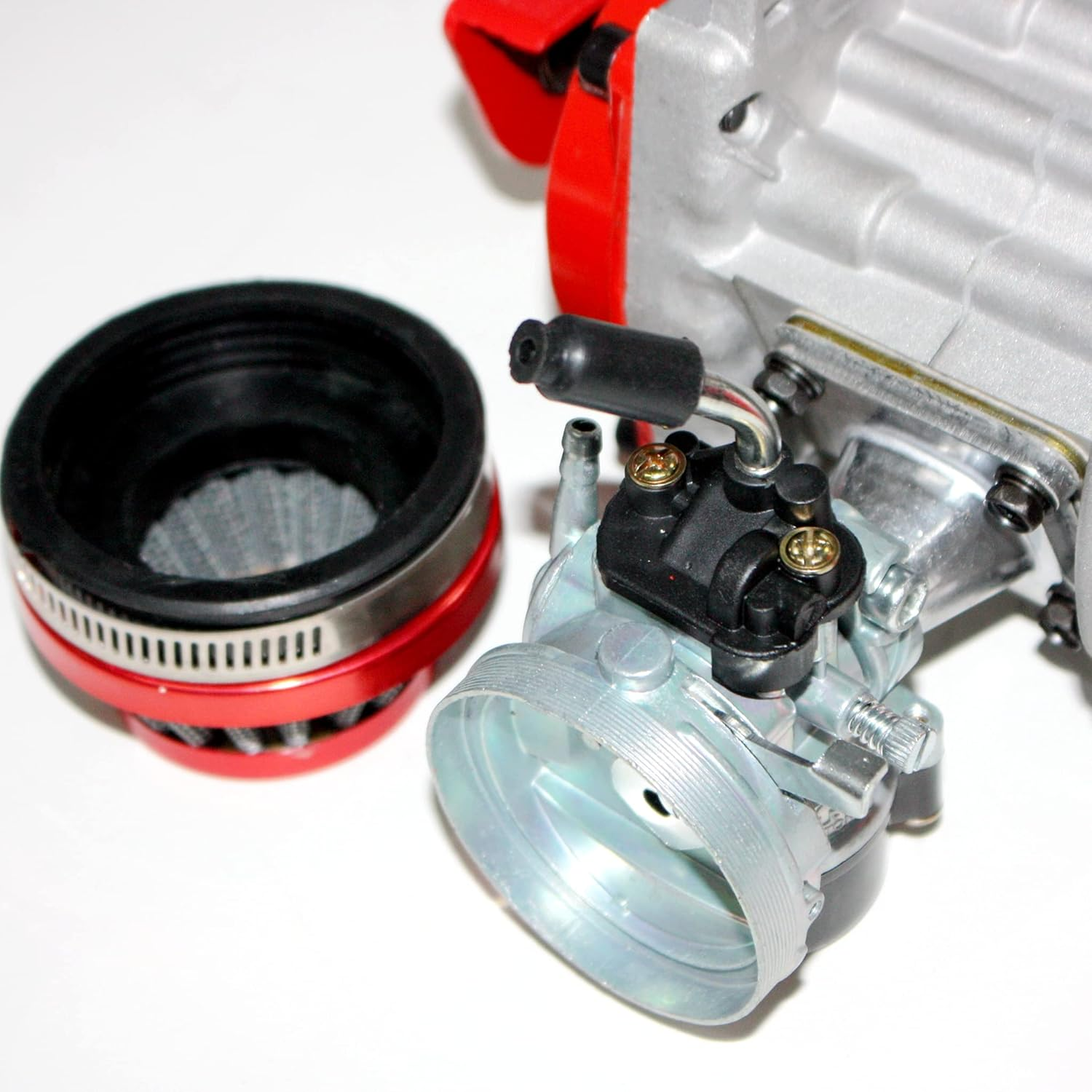 BLYGO Performance Racing Red 49Cc 2 Stroke Engine Motor Mini Pocket Quad Dirt Bike ATV image number 6