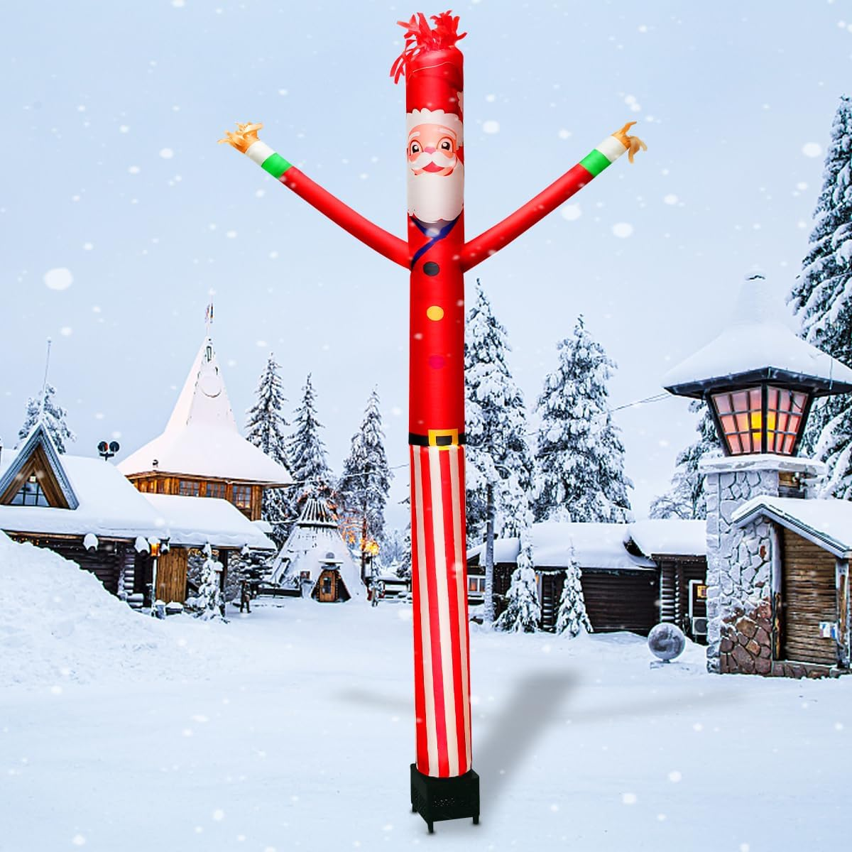 8FT Inflatable Air Waving Tube Dancer with Blower Set, Blow up Inflate Santa Clause for Christmas Decorations (Santa Claus) image number 5