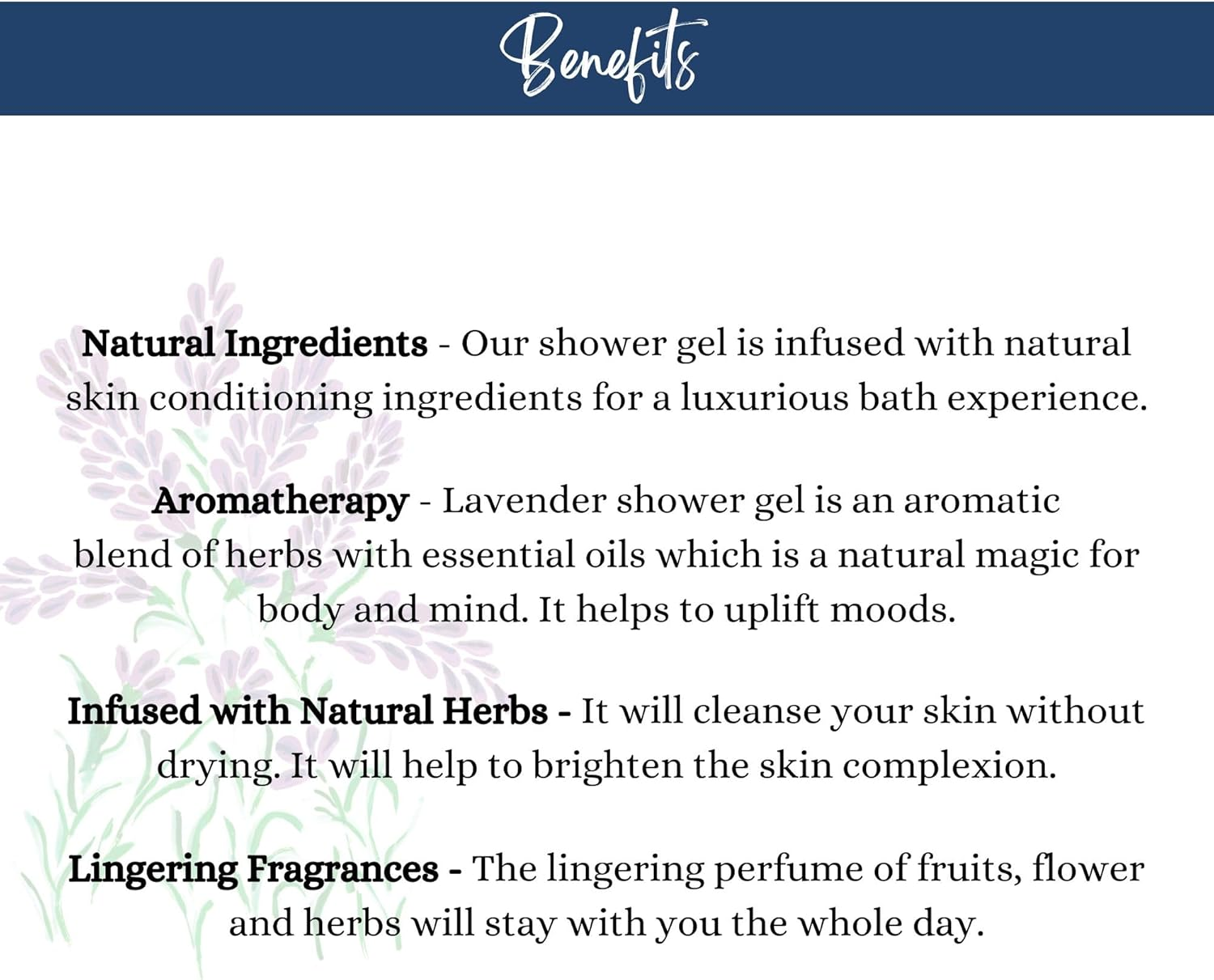 Bodyherbals Stress Relief, Lavender Shower Gel with Skin Conditioners (200Ml) Beauty, Bath & Shower, Soaps & Body Washes, Body Wash Gels image number 4