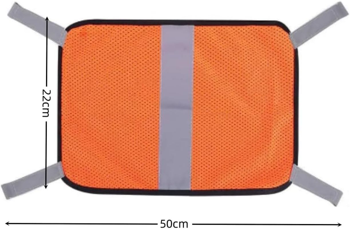 Orange Backpack Cover,9 X 20 High Visibility Hunting Mesh Cover, Hunting Safety Panel Attaches | Outdoor Equipment with Reflective Strips for Hunting Camping Tents Blinds Gear