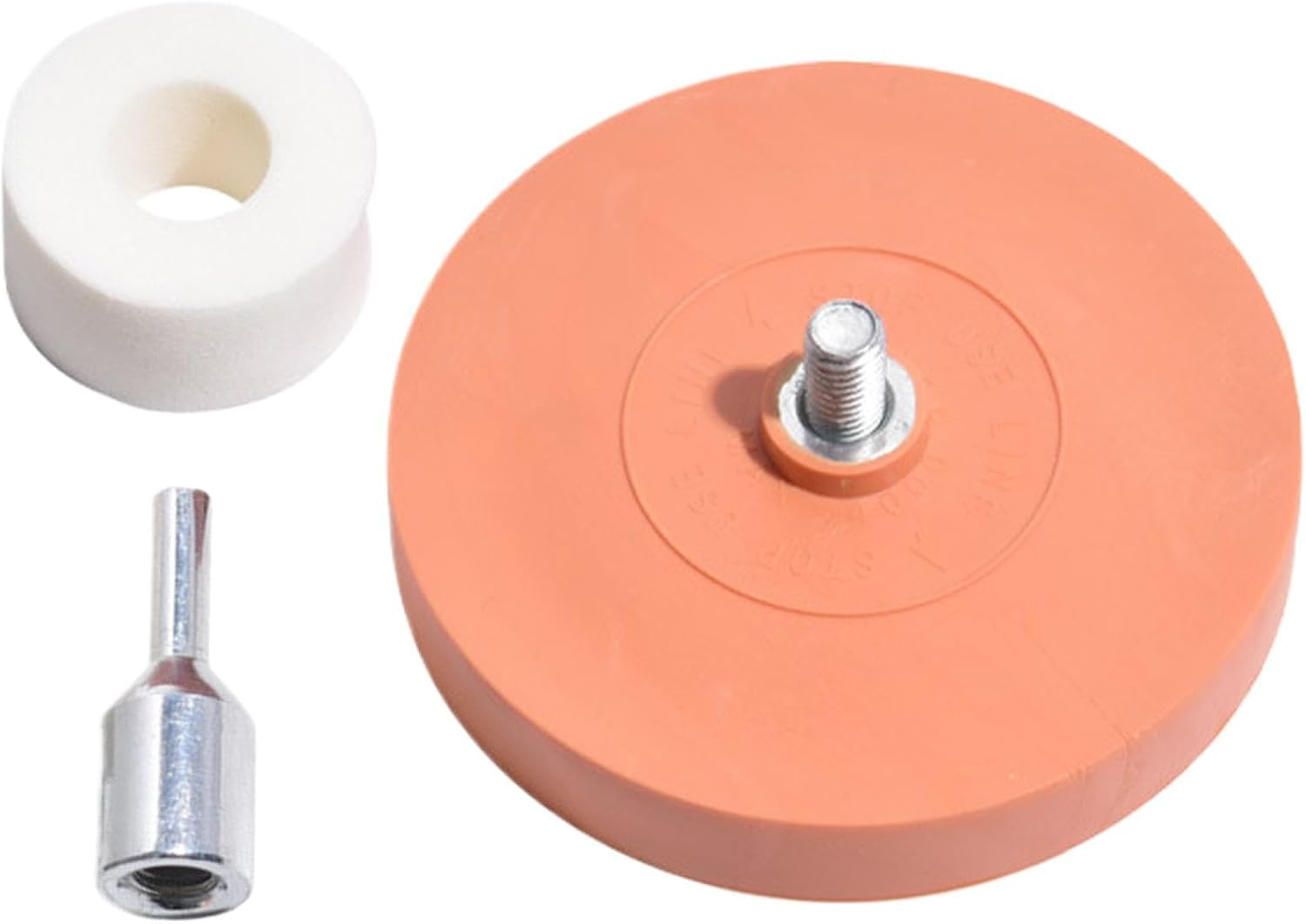 Decal Rubber Wheel, Adhesive Removal Wheel, 4 Inch Rubber Wheel for Drill | Decal Removal Tool, Glue Remover for Body Stickers, Rimu