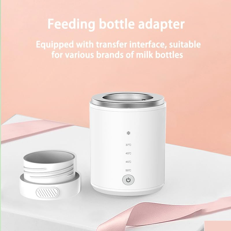 Henkion Portable Baby Bottle Warmer: Wireless Travel Heater with Dual Defrost/Heat Modes, 4 Temp Levels & Rechargeable Battery for On-The-Go Use image number 5