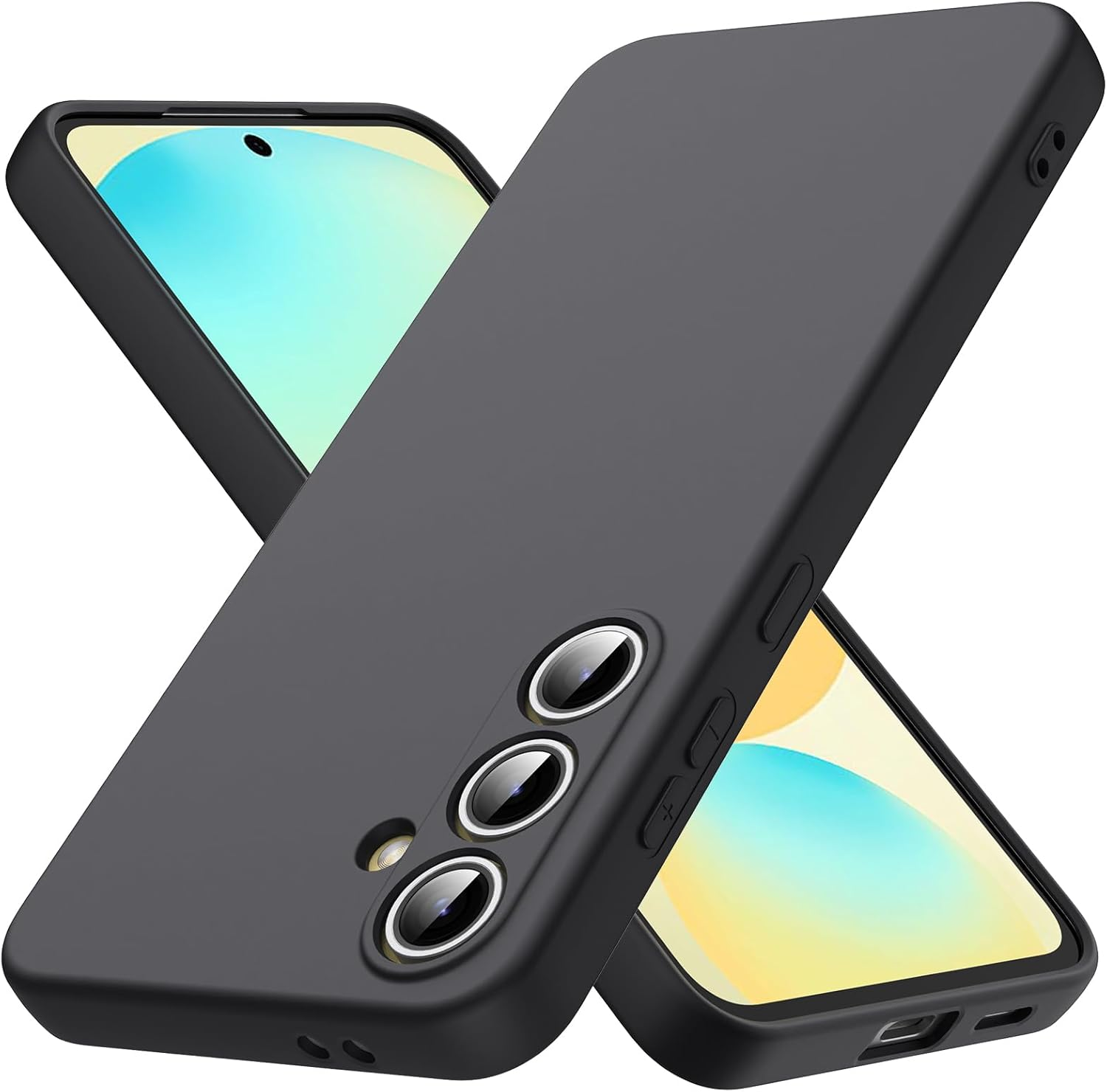 Byvuwiay Mobile Phone Case for Samsung Galaxy S25 FE 5G, Soft TPU Liquid Silicone Case, Shockproof, Scratch-Resistant, Samsung S25 FE 5G Protective Case, Wine Red