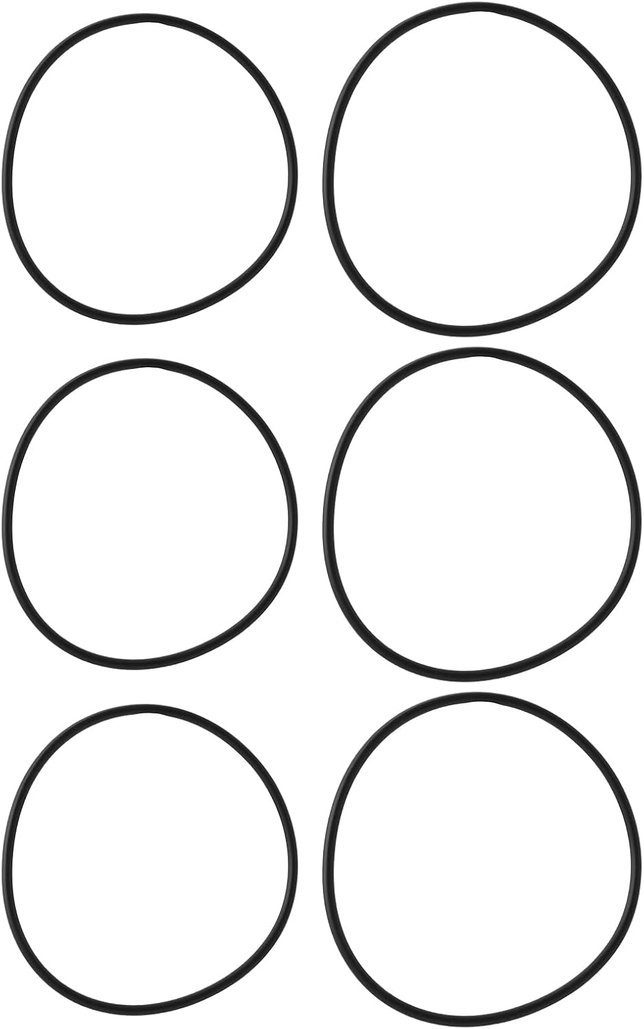 Emagtech 6Pcs Water Filter O-Rings 90X3Mm 92X3.5Mm Nitrile Rubber O-Rings Water Filter Housing O-Ring Gasket WS03X10038 UCRING Compatible with GE GXWH04F GXWH20F GXWH20S GXRM10 GX1S01R
