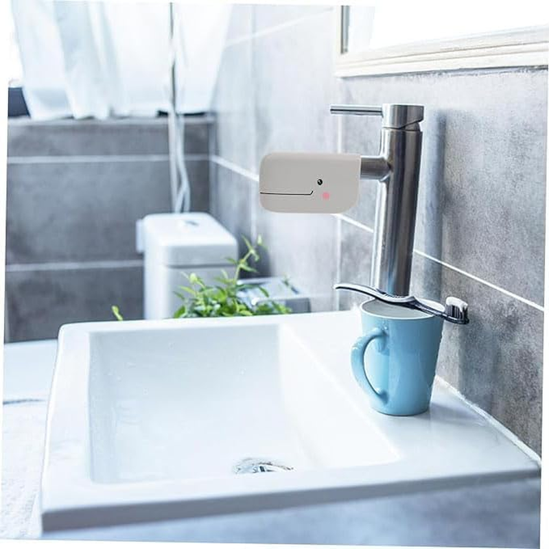 Faucet Protective Cover Faucet Protective Cover Bathroom Safety Product Cute Pattern Cute Bathtub Nozzle Cover（Gray） image number 2