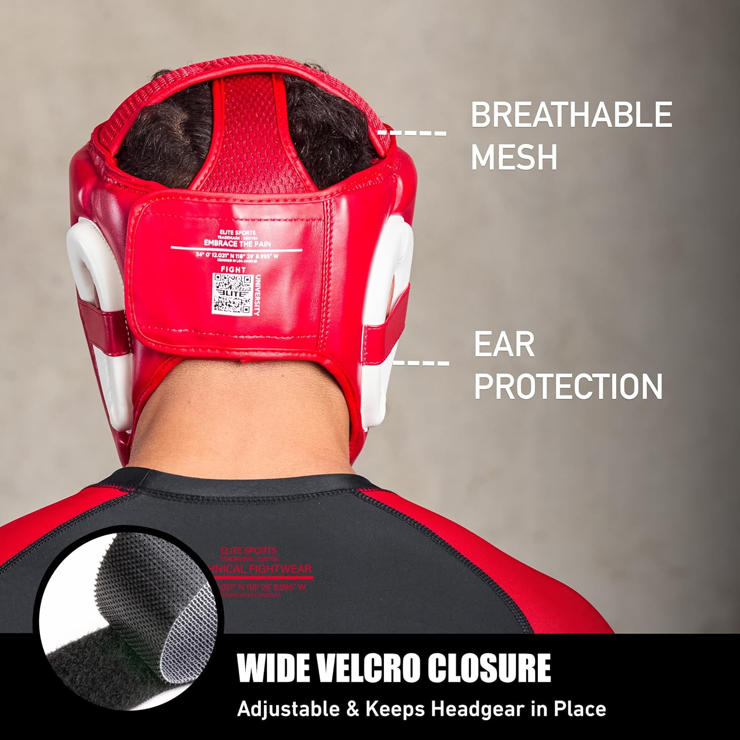 Elite Sports Best Celestial Head Guard, a Complete Package for MMA and Kickboxing Trainees, Muay Thai Boxing Safety Head Guard for Men - Black image number 2