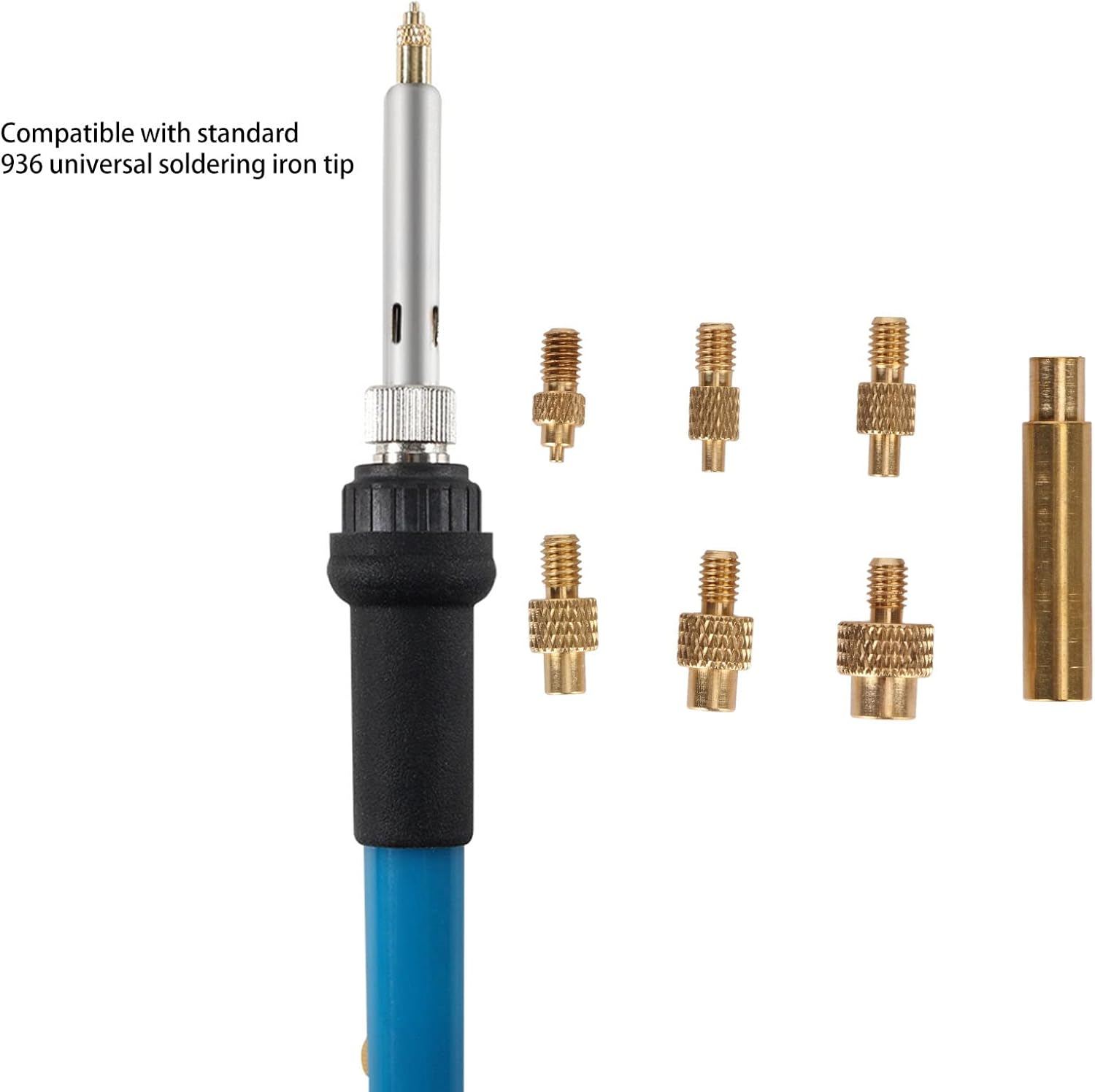 Universal Soldering Iron Tip M2 M2.5 M3 M4 M5 M6 1/4 Inch M8, Heat Set Insert Tip, for 3D Printer Parts image number 4