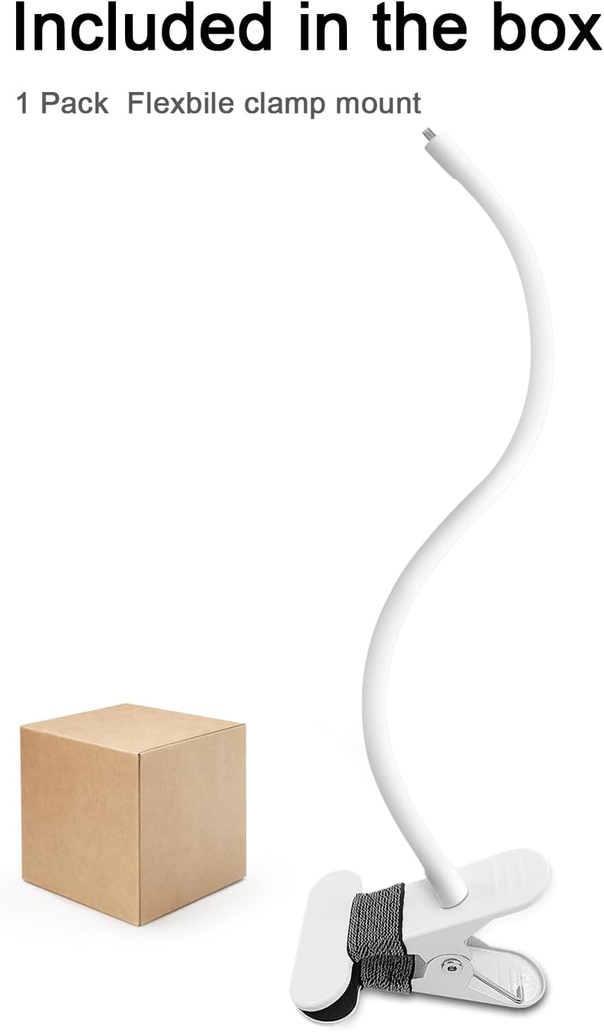 AOZTSUN Flexible Baby Monitor Mount, 15.7 Inches, Compatible with Nanit Pro Smart Baby Monitor, Long Gooseneck Arm, Camera Holder Stand, 1/4 Screw Mount image number 5