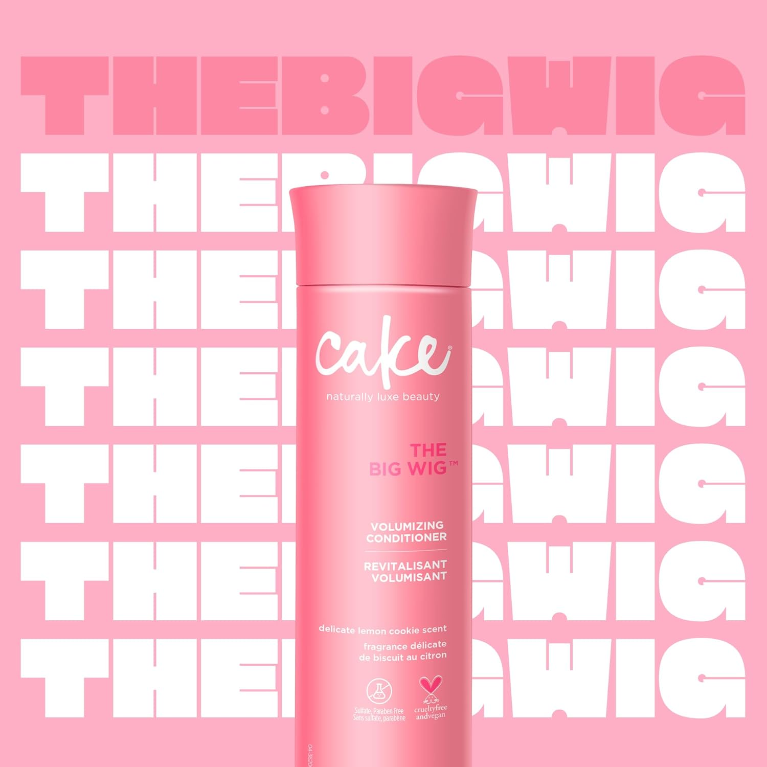 Cake Beauty Volumizing Conditioner, the Big Wig &ndash; Body Boosting & Weightless Conditioning &ndash; with Sunflower Seed Oil, Rice Protein & Shea Butter &ndash; for All Hair Types &ndash; 10 Fl Oz / 295 Ml image number 2