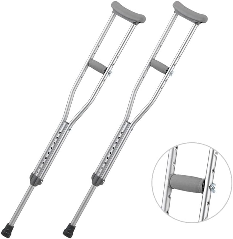 Crutch Underarm Pads and Crutch Hand Grip, Universal Crutch Armpit Pad Cover, Crutch Handgrip with Handgrip Core, under Arm Soft Cushioned Covers for Crutches Accessories(4 Pack) image number 6