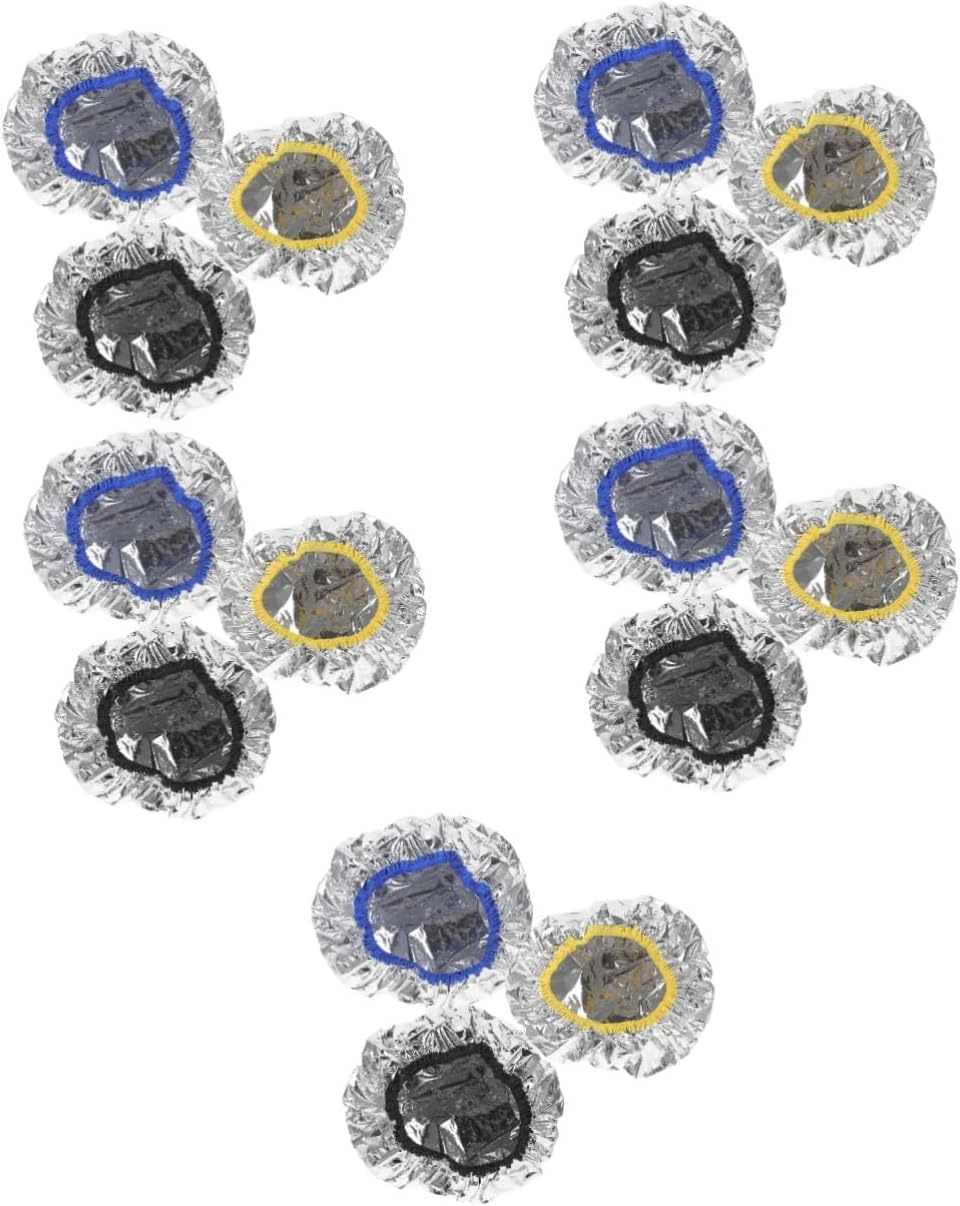 FRCOLOR 6Pcs Tinfoil Cap for Deep Conditioning Hair Mask Elastic Sleeping Cap Bulk Shower Heat for Hair Treatment Spa Shower Dye Oil Processing