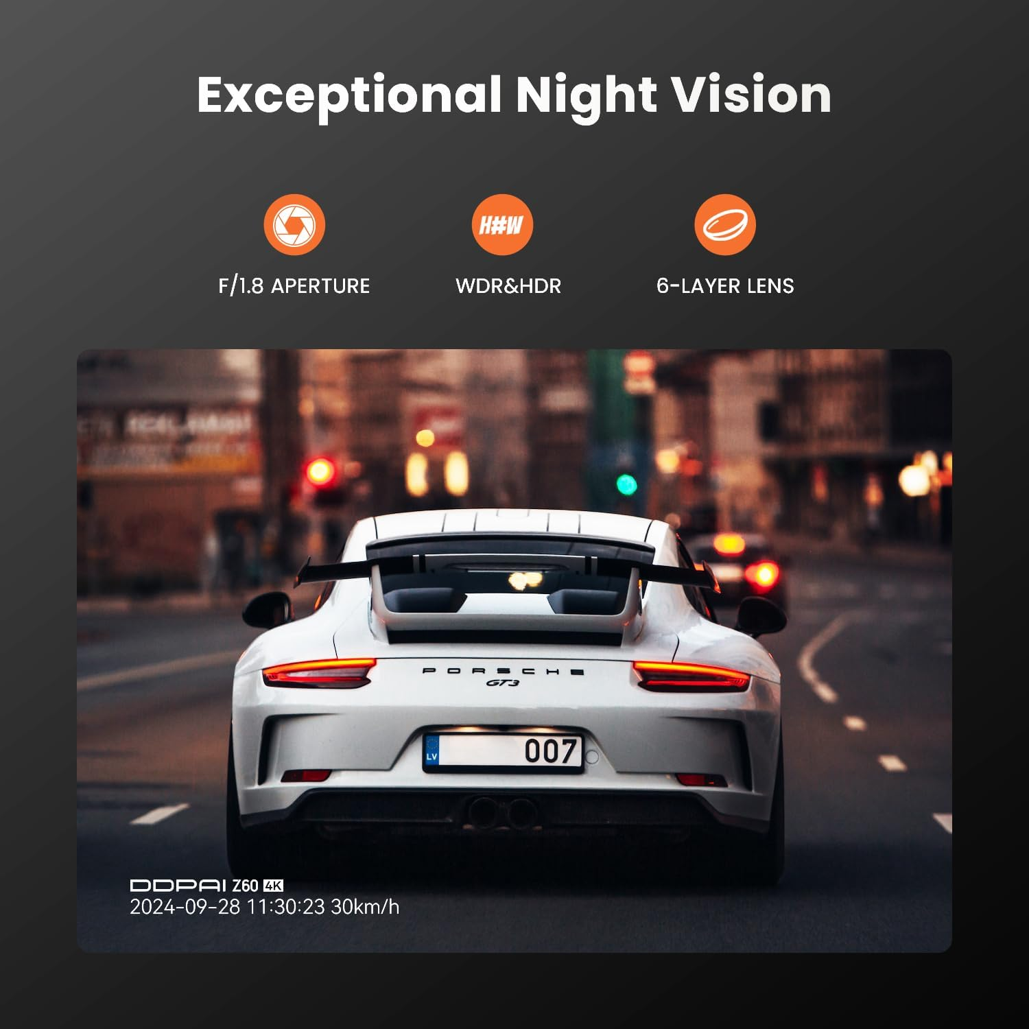 DDPAI 3 Channel 2160P+1440P+1080P Front Rear and inside Dash Cam Dashcam with Start Reminder Night Vision 5G Wifi APP Control Extended 24 Hours Parking Monitor Support 512GB TF Card, Z60 &Pi;link image number 1