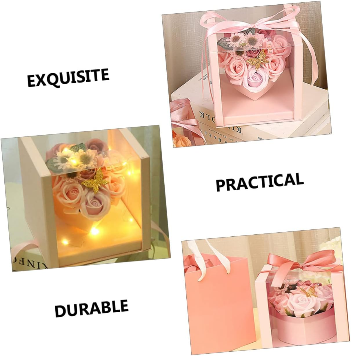 Hohopeti Scented Soap Flower Box Soap Petals for Mother'S Day Birthday Spa Decorative Floral Bath for Women for Relaxation and Pampering image number 3