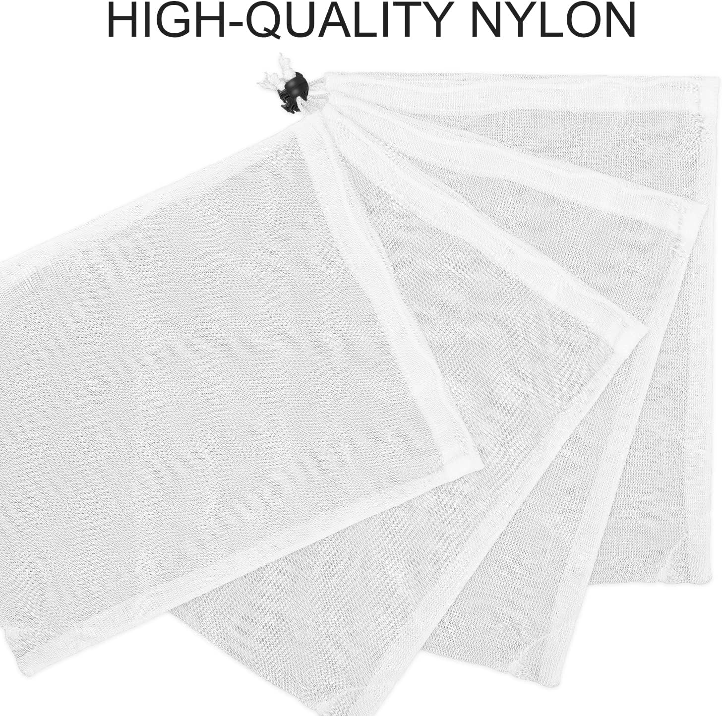 LUTER 11.8 X 9 Inch Pool Vacuum Mesh Bag Replacement, 4Pcs Fine Mesh Filter Bag Pool Cleaner Net Fine Mesh Pool Cleaner Leaf Bag for Pool Vacuum Aquariums Ponds image number 5