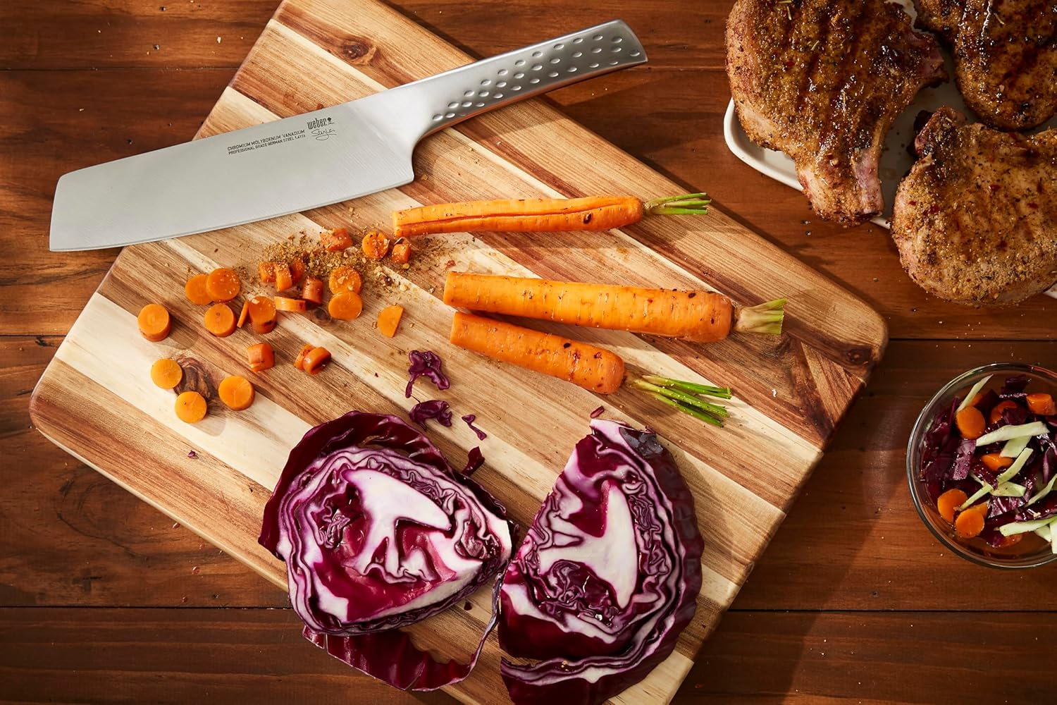 Weber Deluxe Vegetable Knife, Big, Stainless Steel, Black image number 5