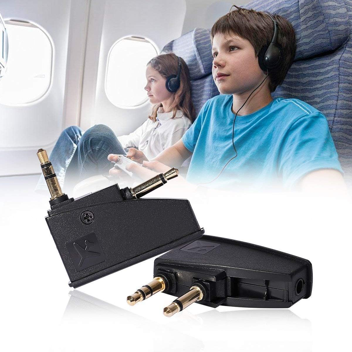 Airline Aeroplane Flight Headphone Airline Adapter Aviation Plugs to 3.5Mm Jack for Boes Quietcomfort 35 Quietcomfort 20 Quietcomfort 25 QC3 QC20 QC25 AE2 AE2I OE2 Headphones image number 2