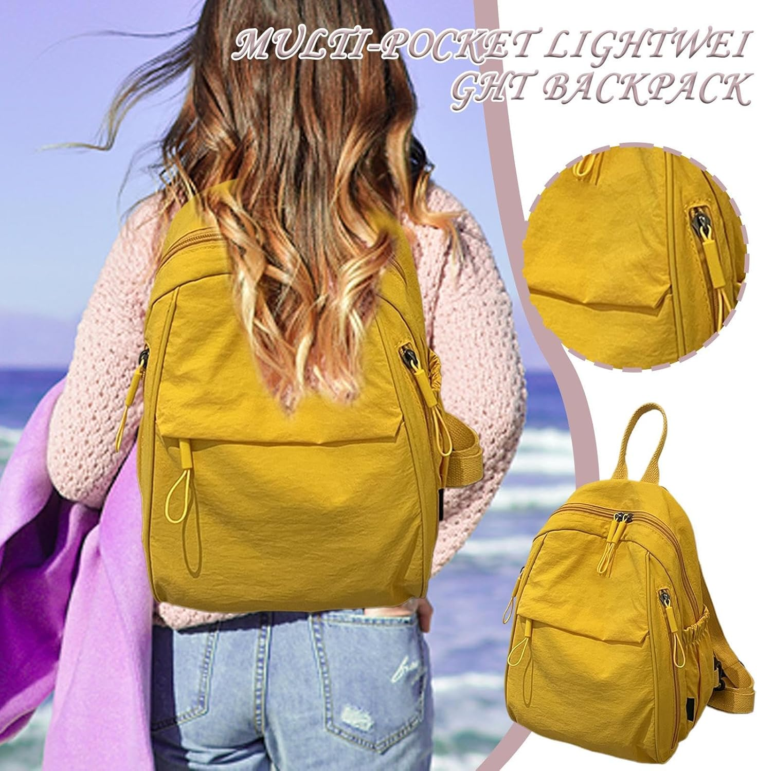 School Bag | Travel Backpack with Multi-Pocket,Work School College Commuting Bookbag for Men Boys Girls Hiking Airplane Trip Person Item Storage