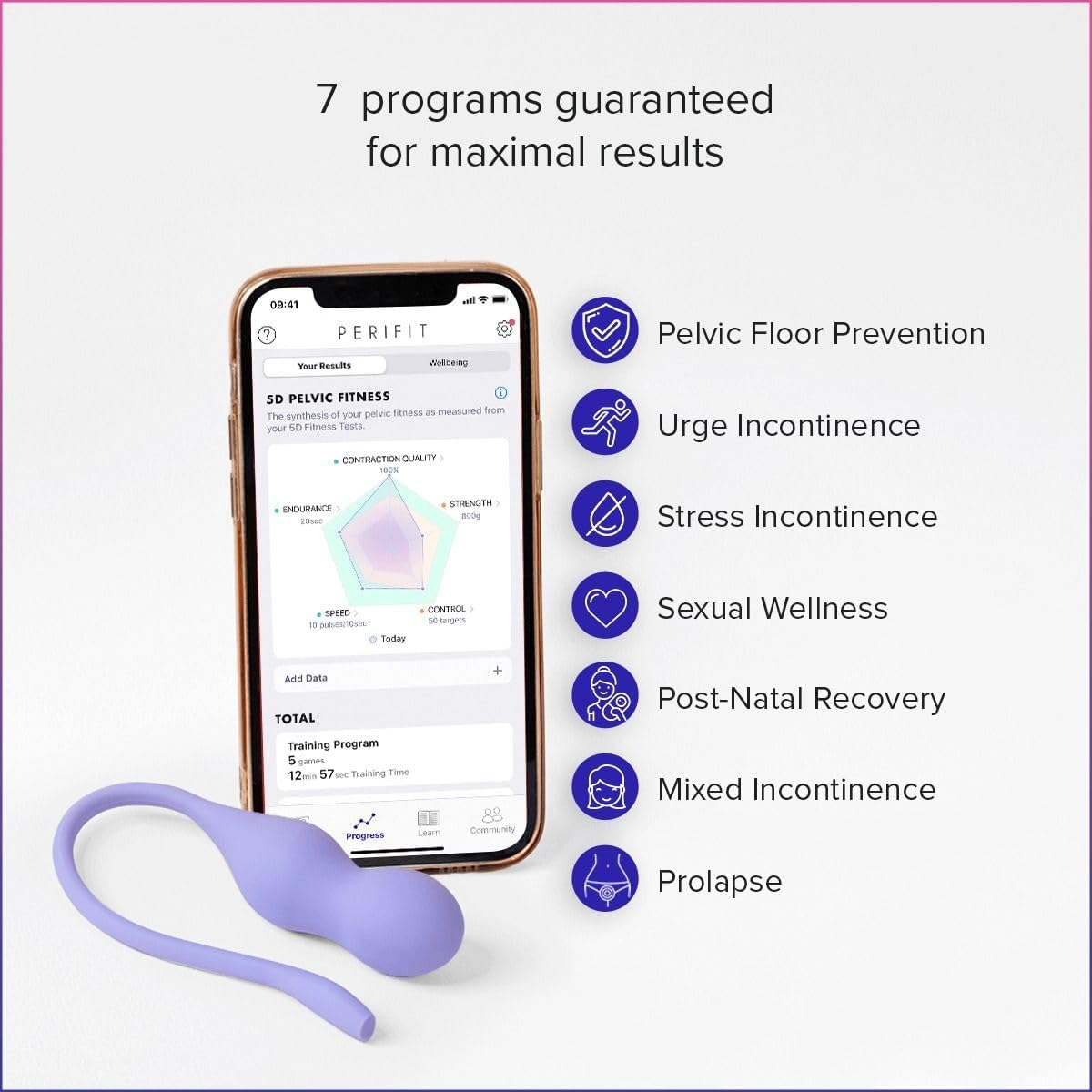 Perifit Care + | Pelvic Floor Exerciser with App | Kegel Trainer | Strengthen Your Pelvic Floor, Get Better Bladder Control, Stronger Pelvic Support and Faster Postnatal Recovery image number 6