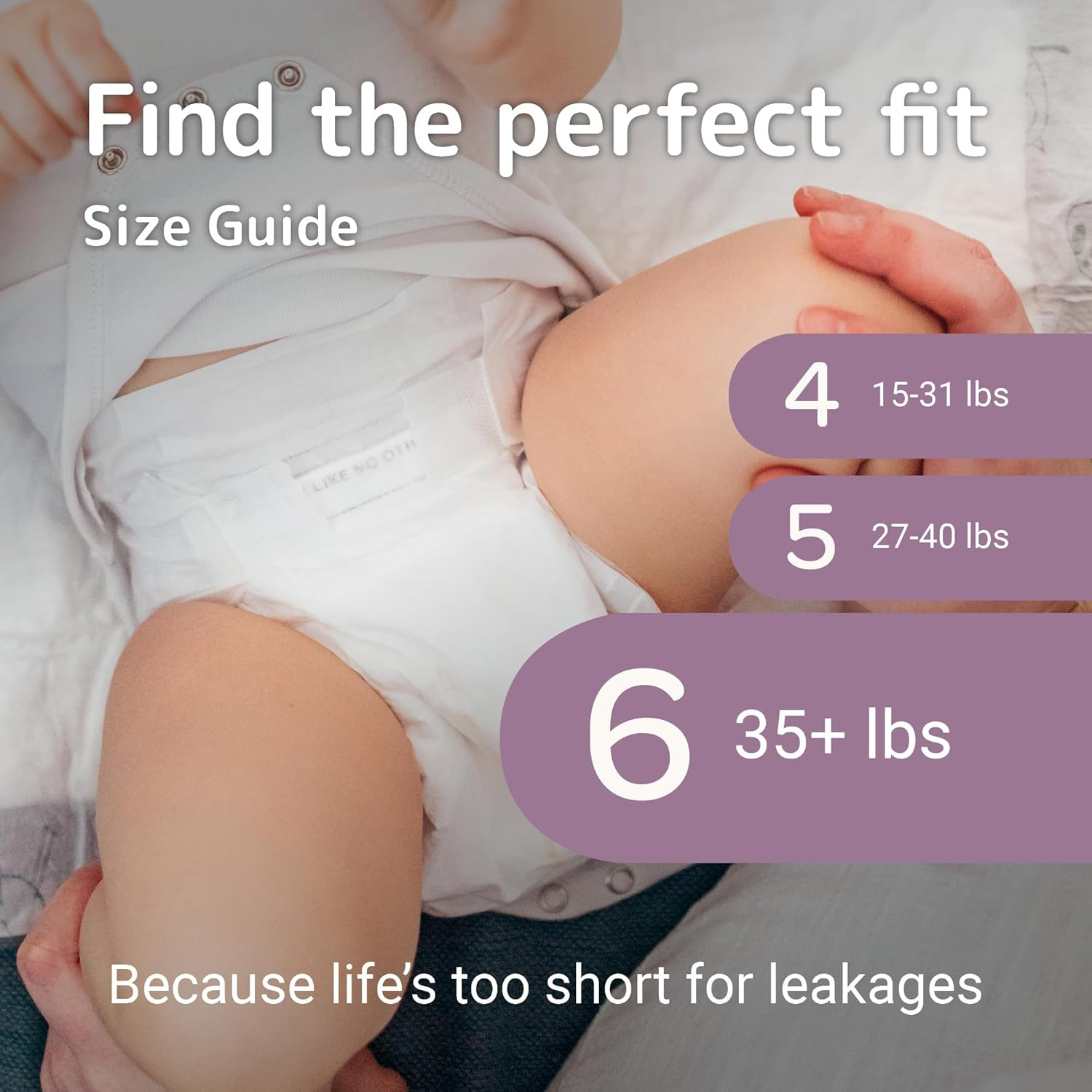 Bambo Nature Premium Eco-Friendly Baby Diapers, Size 6 (35+ Lbs), 24 Count image number 2