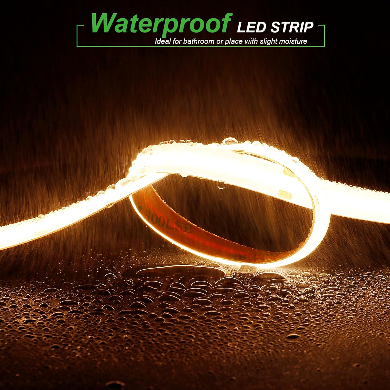 JOYLIT 24V COB CCT LED Strip Light Waterproof 16.4FT/5M 640Leds/M 2700K-6000K, UL Listed PRO CRI 92+ LED Tape 10000Lm Super Bright 90W Dimmable Warm White to Cool White Tunable Light Strip image number 5