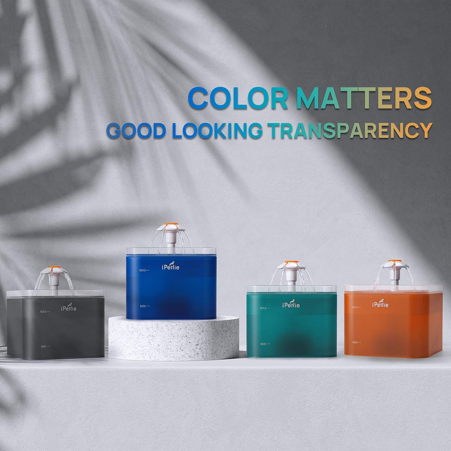 Ipettie Replacement Sponge Filter for Neverland Cat Water Fountain with LED Light, 67Oz/2.0L, IP-830-S4, 4 Pack image number 2