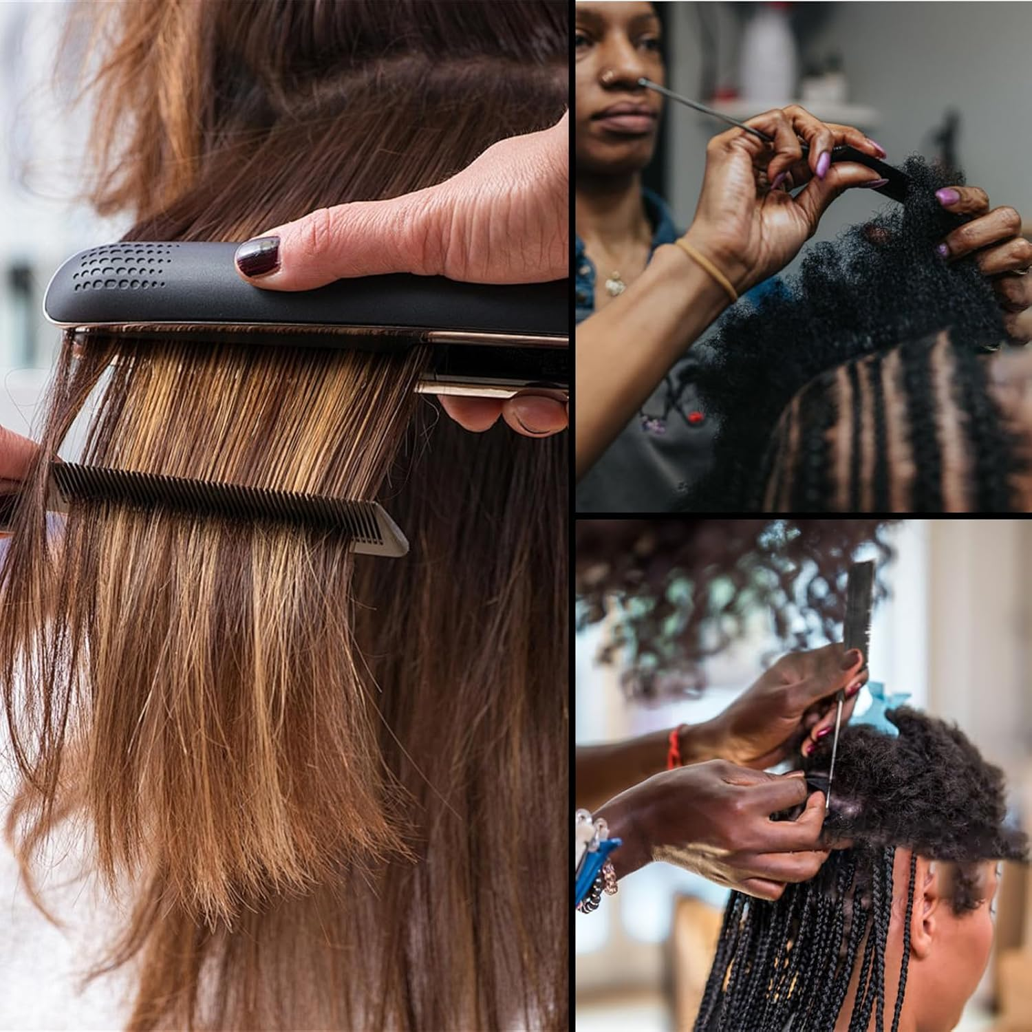 2 Pack Rat Tail Comb,Anti Static and Heat Resistant Teasing Lightweight Comb for All Hair Types. image number 3