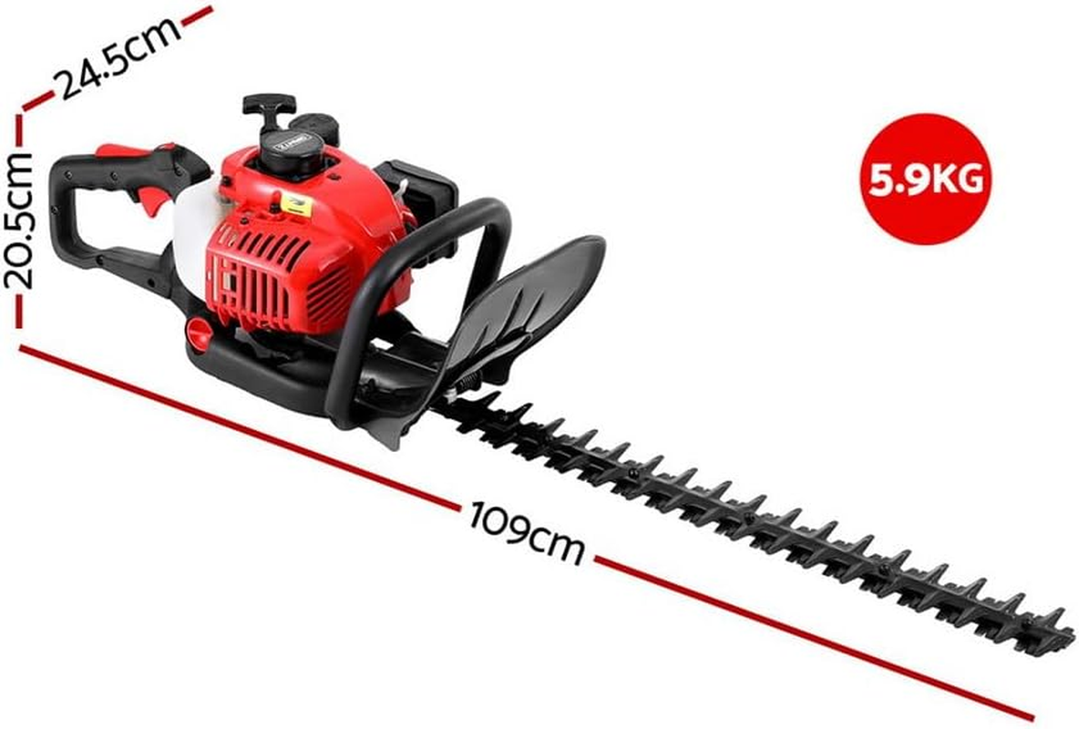 GIANTZ 25.4Cc Petrol Hedge Trimmer 24 Dual Blade Tree Grass Pruner Cutter Tool