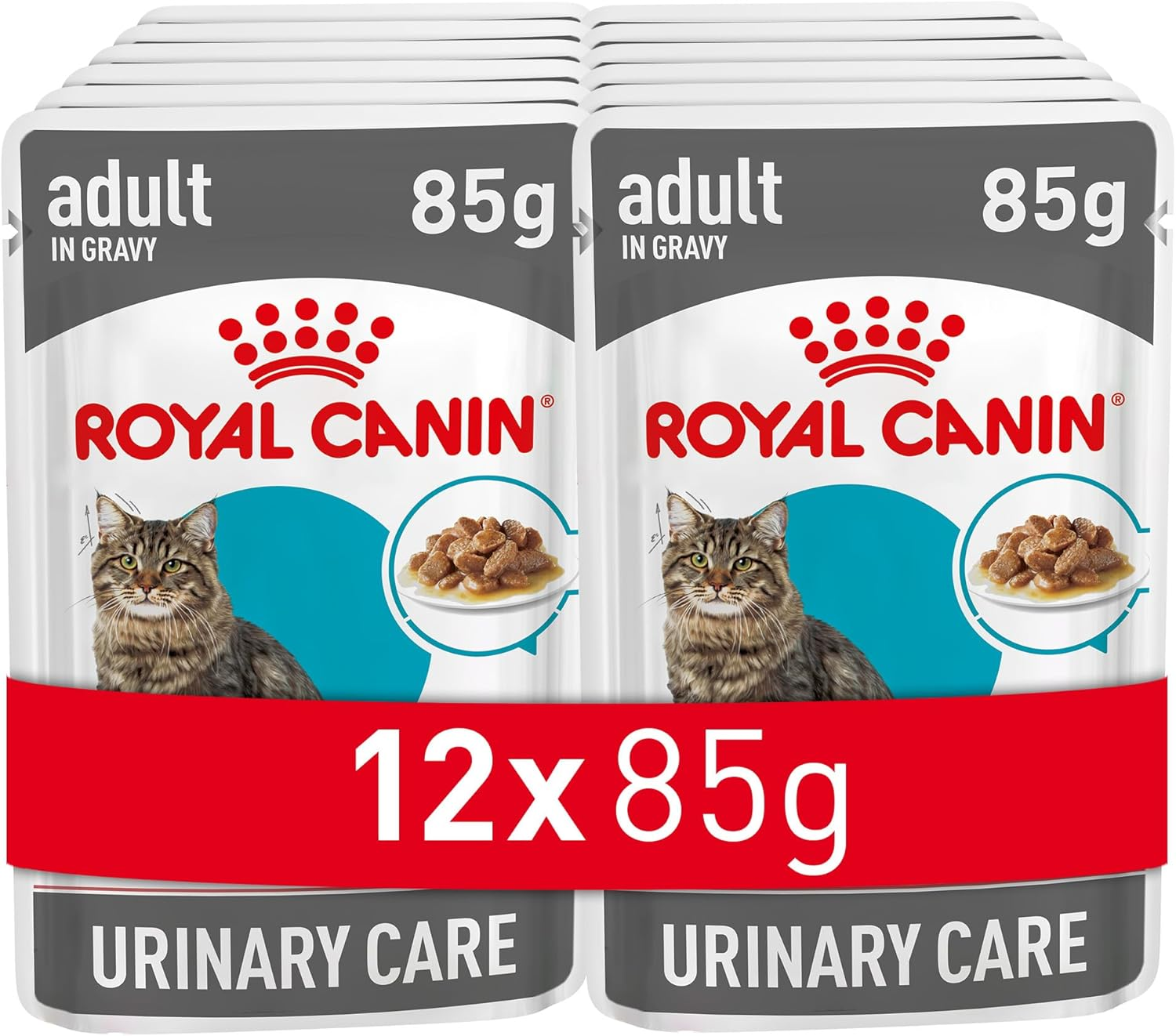 Royal Canin Urinary Care Thin Slices in Gravy Pouches Wet Cat Food 85 GMS 12 Pack image number 1
