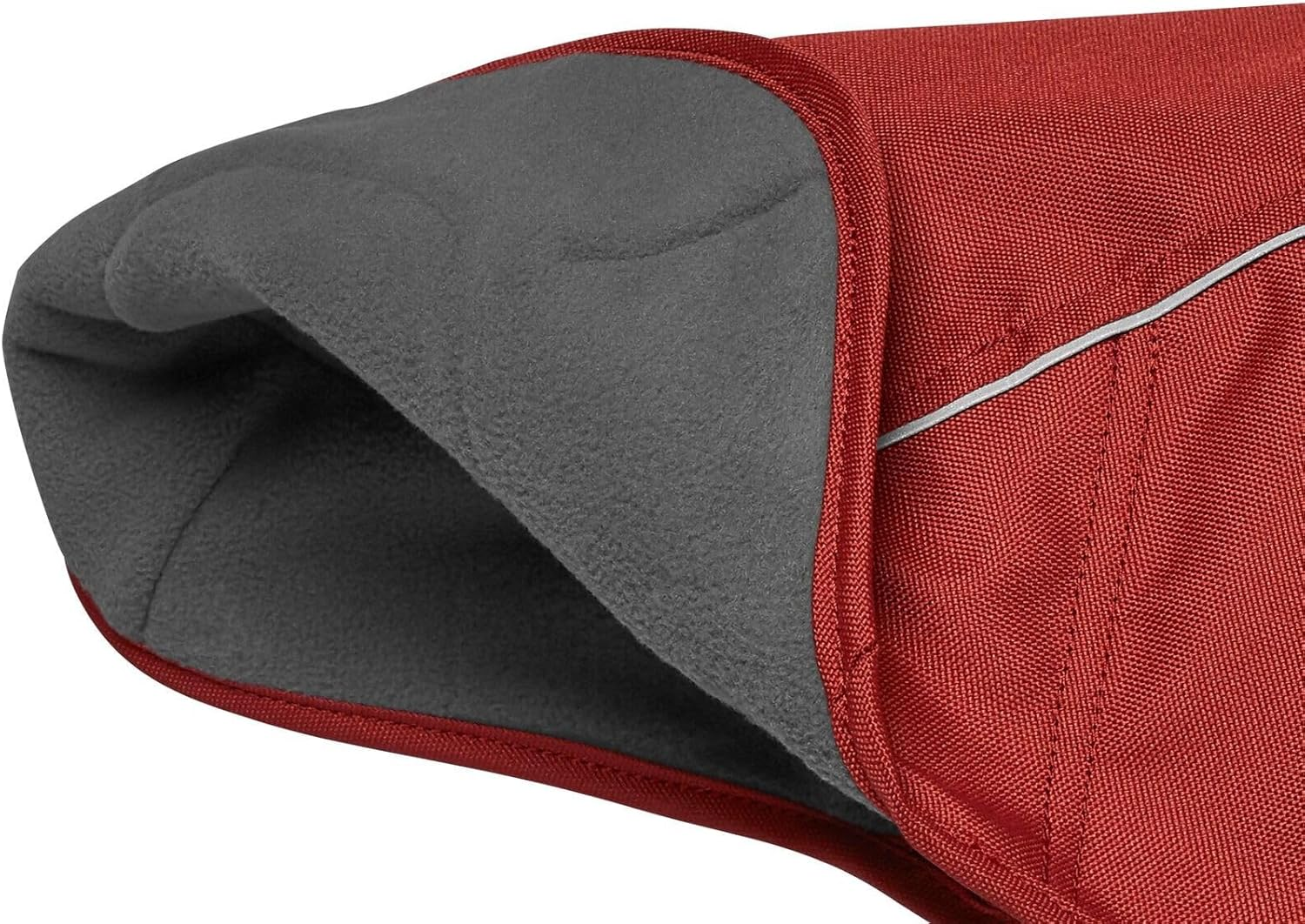 RUFFWEAR Overcoat Jacket, Dog Coat with Leash & Harness Portal Hole, Premium Fleece Lined Adjustable Lightweight Pullover Field Coat, for Cold Weather, Machine Washable, Red Clay - X-Large (91-107Cm) image number 3