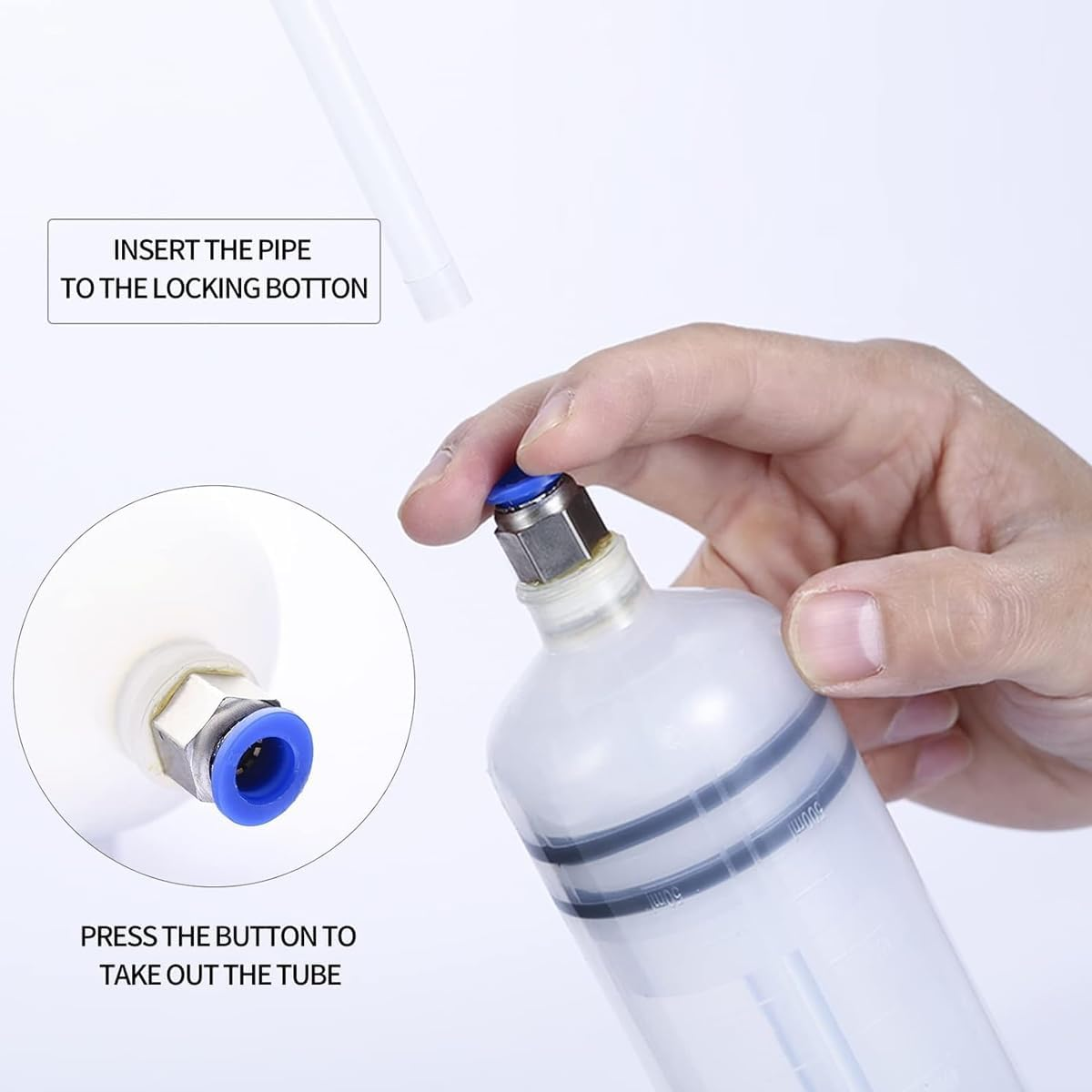 AIMALL Automotive Fluid Extraction & Filling Syringe Kit, Vacuum Pump Oil Changer with 200Cc and 500Cc Capacity Options