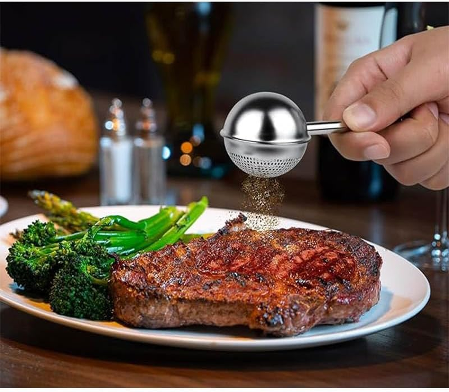 2Pcs Good Grips Baker&rsquo;S Dusting Wand Flour and Spices Sugar, Powdered Sugar Shaker Duster Flour Dispenser Stainless Steel image number 3