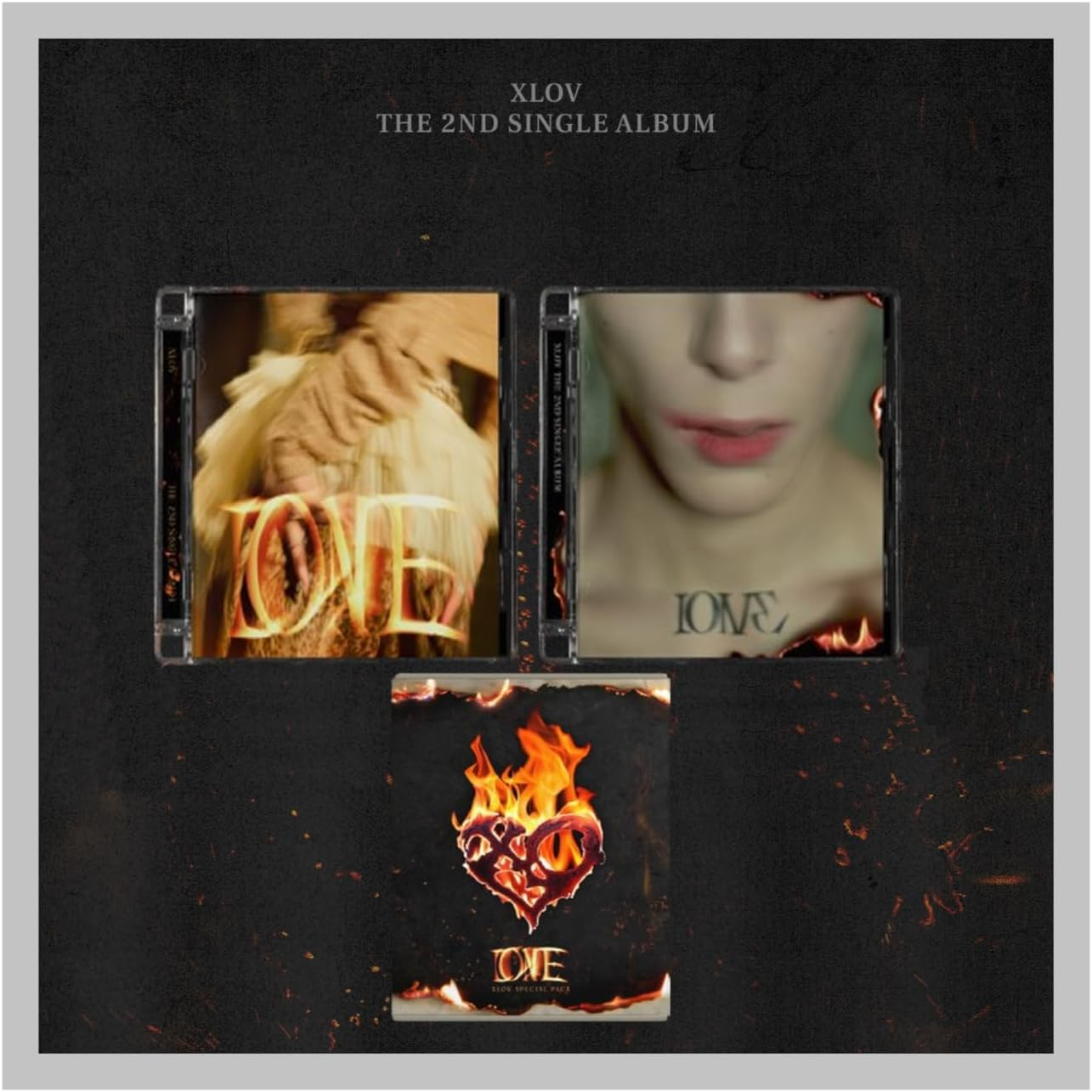 XLOV I ONE 2Nd Single Album 2 Version Set 1Ea Case Random Version+1Ea Special Pack Version+Tracking Sealed image number 4