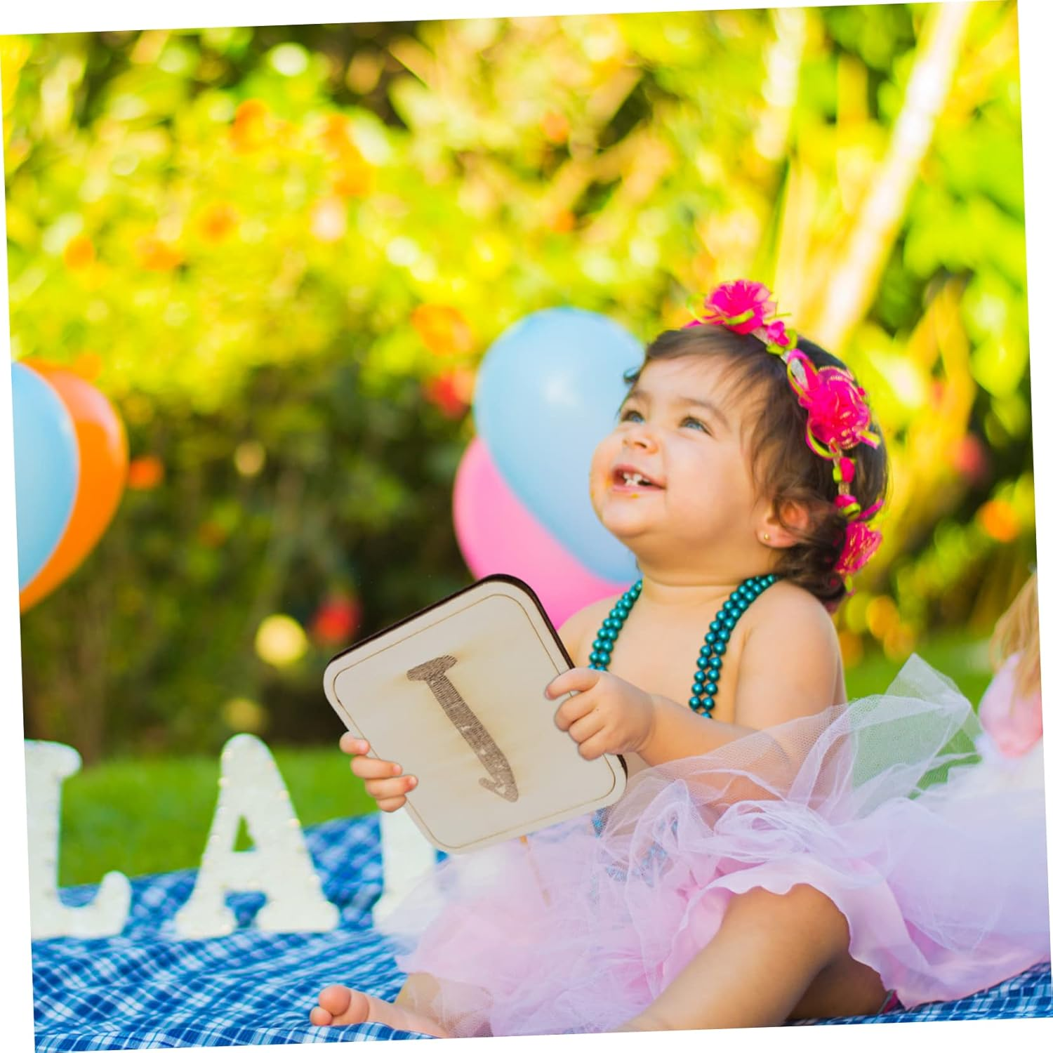 1 Set Wooden Monthly Milestone Cards for Photography Durable and Safe Newborn Photo Props for Recording Growth Moments