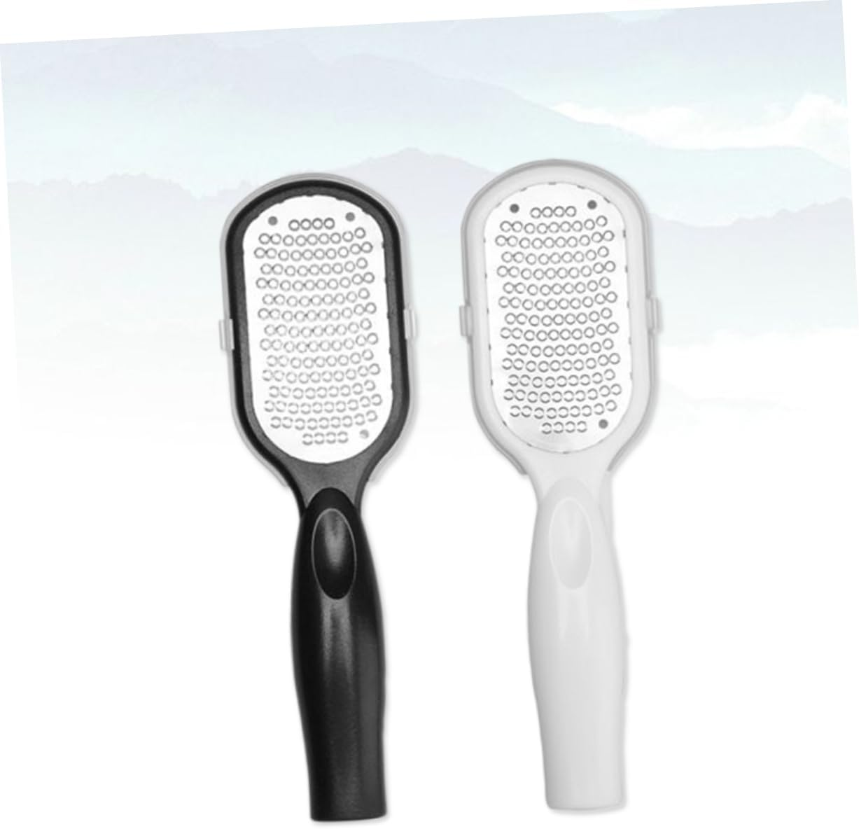 WOFASHPURET 2Pcs Double-Sided Foot Rasp File Stainless Steel Non-Abrasive Callus Care for Feet Exfoliating Pedicure Rasp Trimmer Random Color image number 5