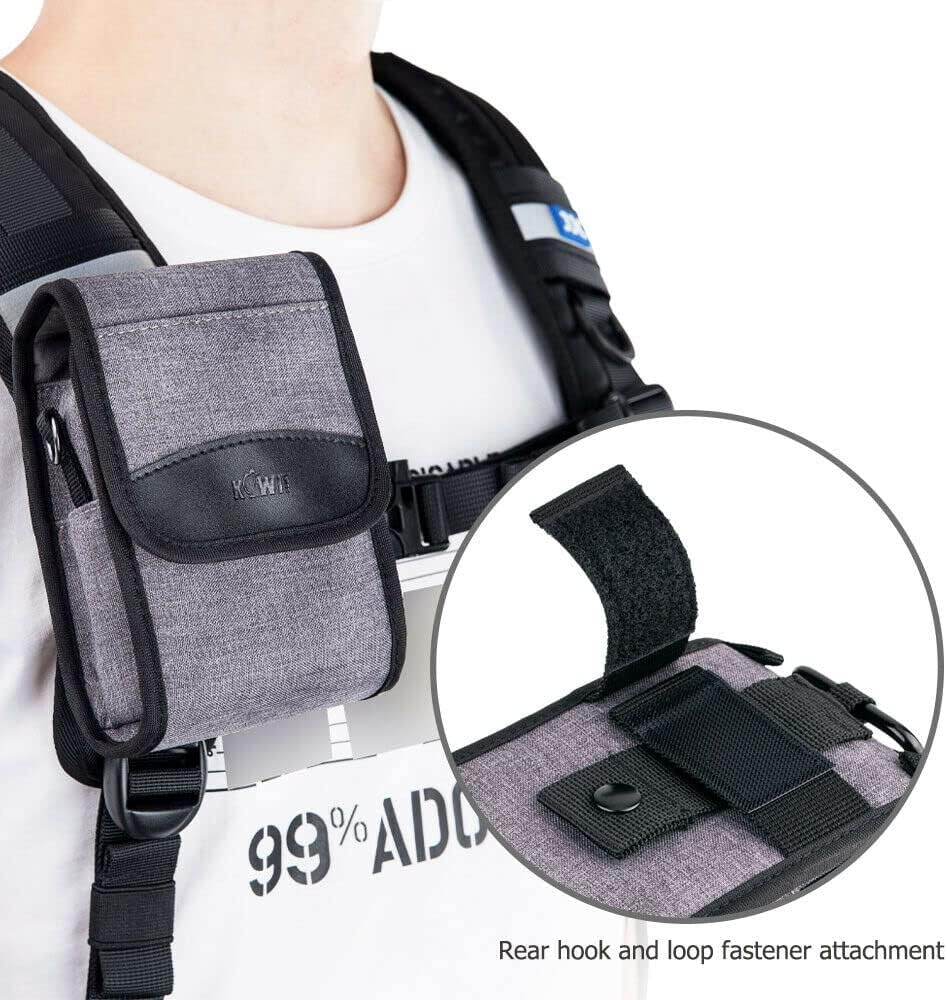 Compact Camera Pouch Case Bag for Sony ZV-1F ZV-1 ZV1 II RX100VII RX100VI RX100VA RX100V RX100IV III II Canon G7X III II G9X II SX740 SX730 SX620 SX610 Olympus TG-7 TG-6 TG-5 GR Iiix GRIII GR3 HDF - Gray image number 2