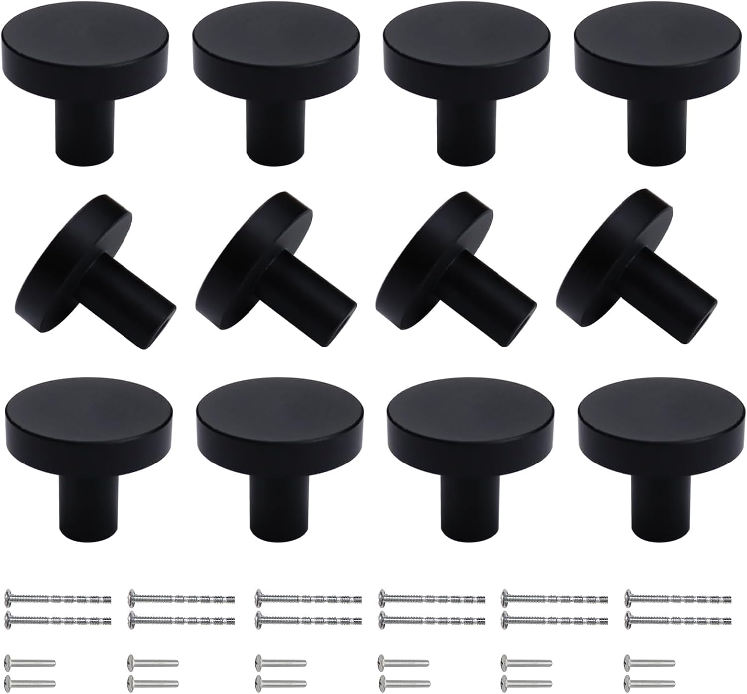 10 Pcs Antique Brass Cabinet Knobs Vintage Flat Drawer Pulls Kitchen Cupboard Bathroom Dresser Cabinet Hardware Handles Zinc Alloy