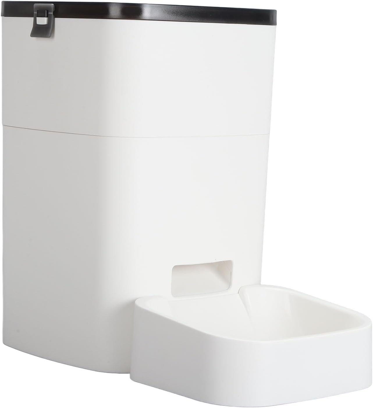 Automatic Pet Feeder, Smoother Food Delivery Automatic Pet Food Dispenser Wi-Fi Connection Timing Function Usage (White) image number 1