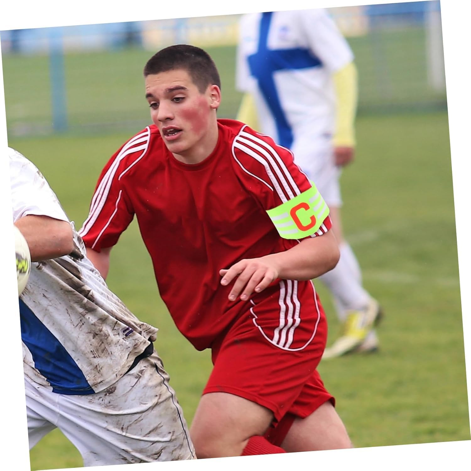 Football Captain Armband: 3Pcs Adjustable Captain Armbands, Football Arm Bands, Elastic Captain Arm Band image number 4