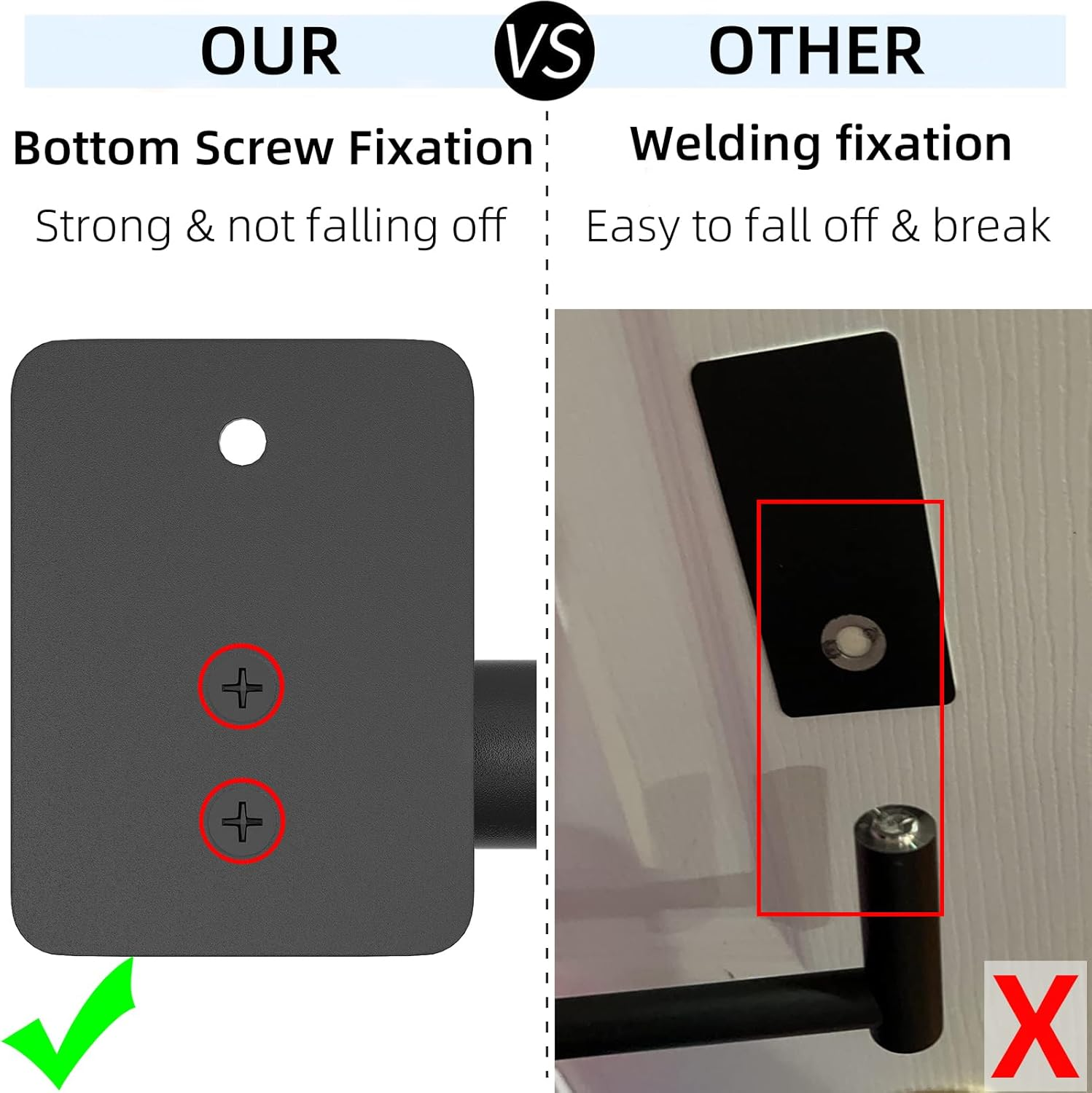 Bathroom Towel Bar, 24 Inch Towel Racks for Bathroom Wall Mounted, Heavy Duty Bath Hand Towel Holder Organizer, Modern Home Decor Towel Rod Bathroom Hardware Accessories, Matte Black Single Bar image number 1