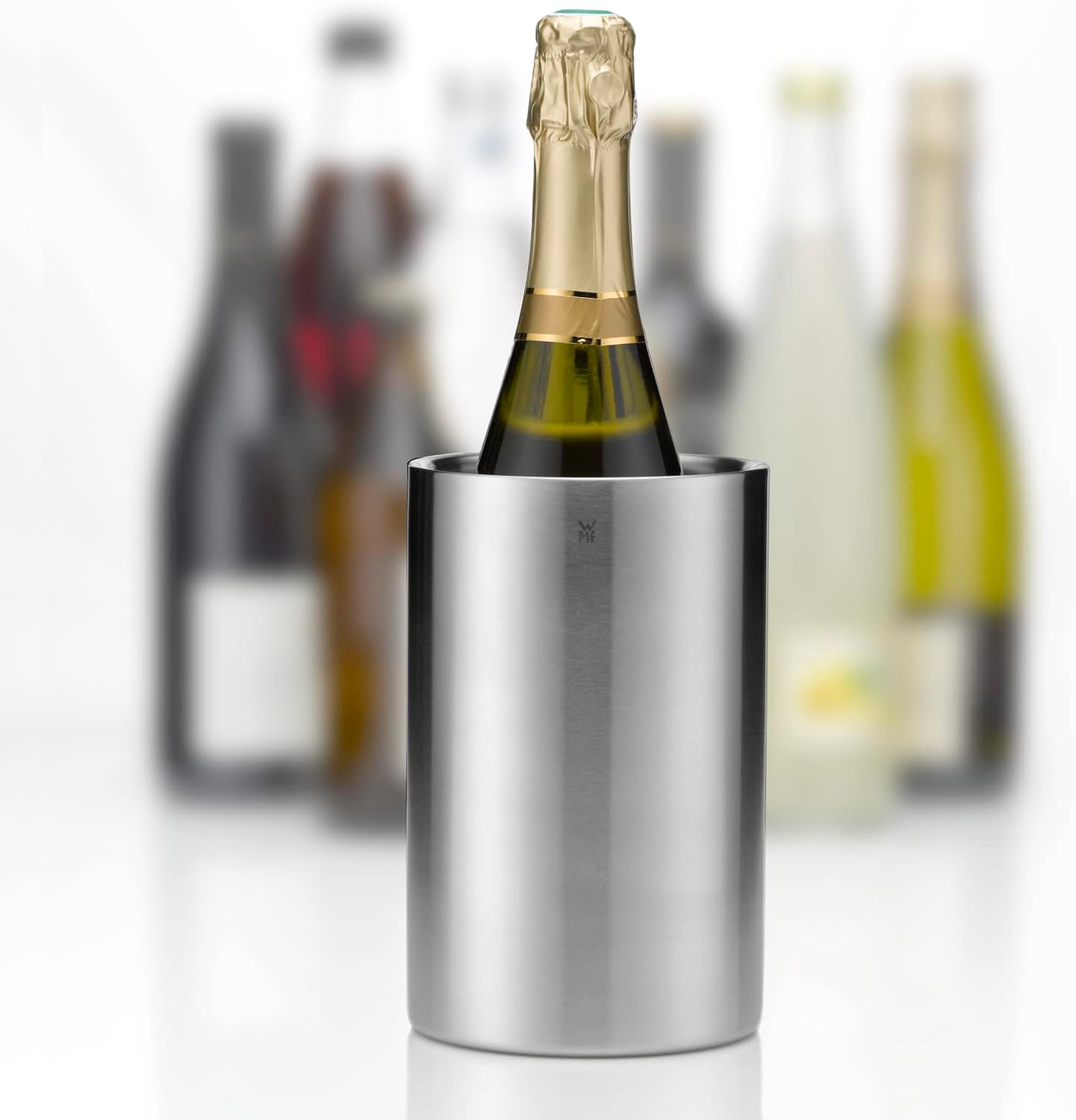 WMF Clever&More Champagne Wine Cooler Stainless Steel 19.5 Cm Bottle Cooler Double Walled Keeps Cooler Longer Champagne Cooler Wine Cooler Ice Cube Tray Matte image number 4