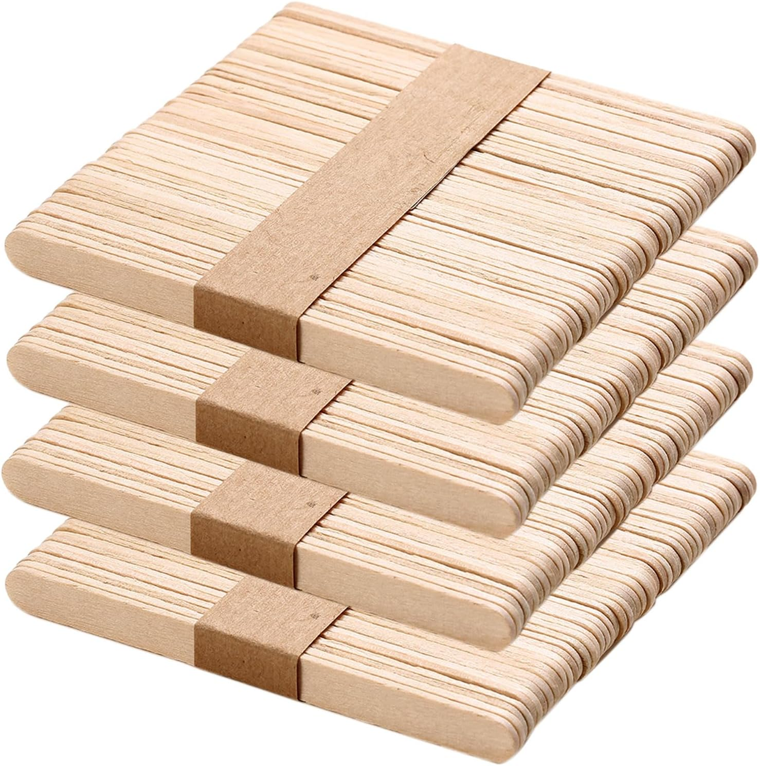 200Piece Waxing Sticks for Hair Removal - Borogo Premium Splinter-Free Wooden Wax Sticks for Waxing, Wax Stick for Body and Face Waxing