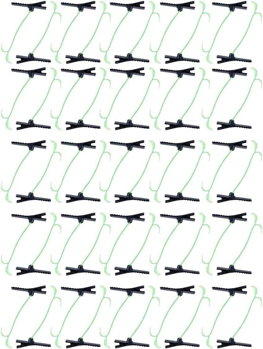 Hoite 50 PCS Bean Sprout Hair Clips Little Grass Barrette Plant Hairpins for Women School Party Christmas Ornaments image number 4