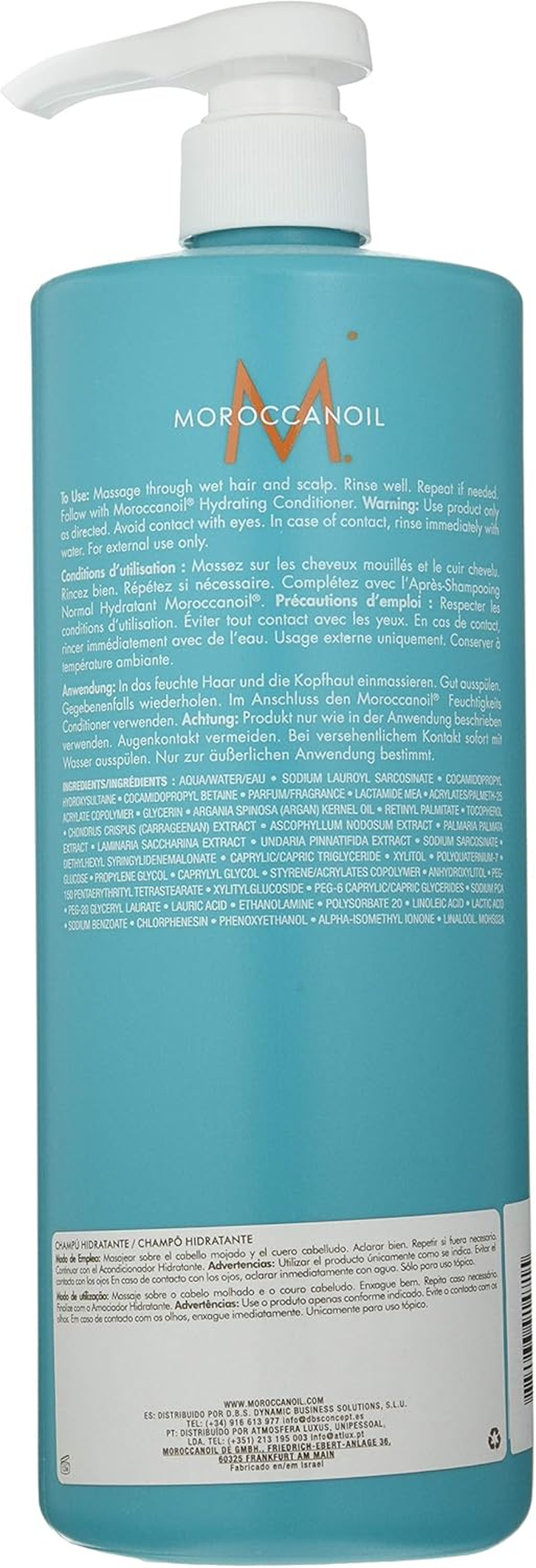 Moroccanoil Hydrating Shampoo, 1000 Ml image number 2