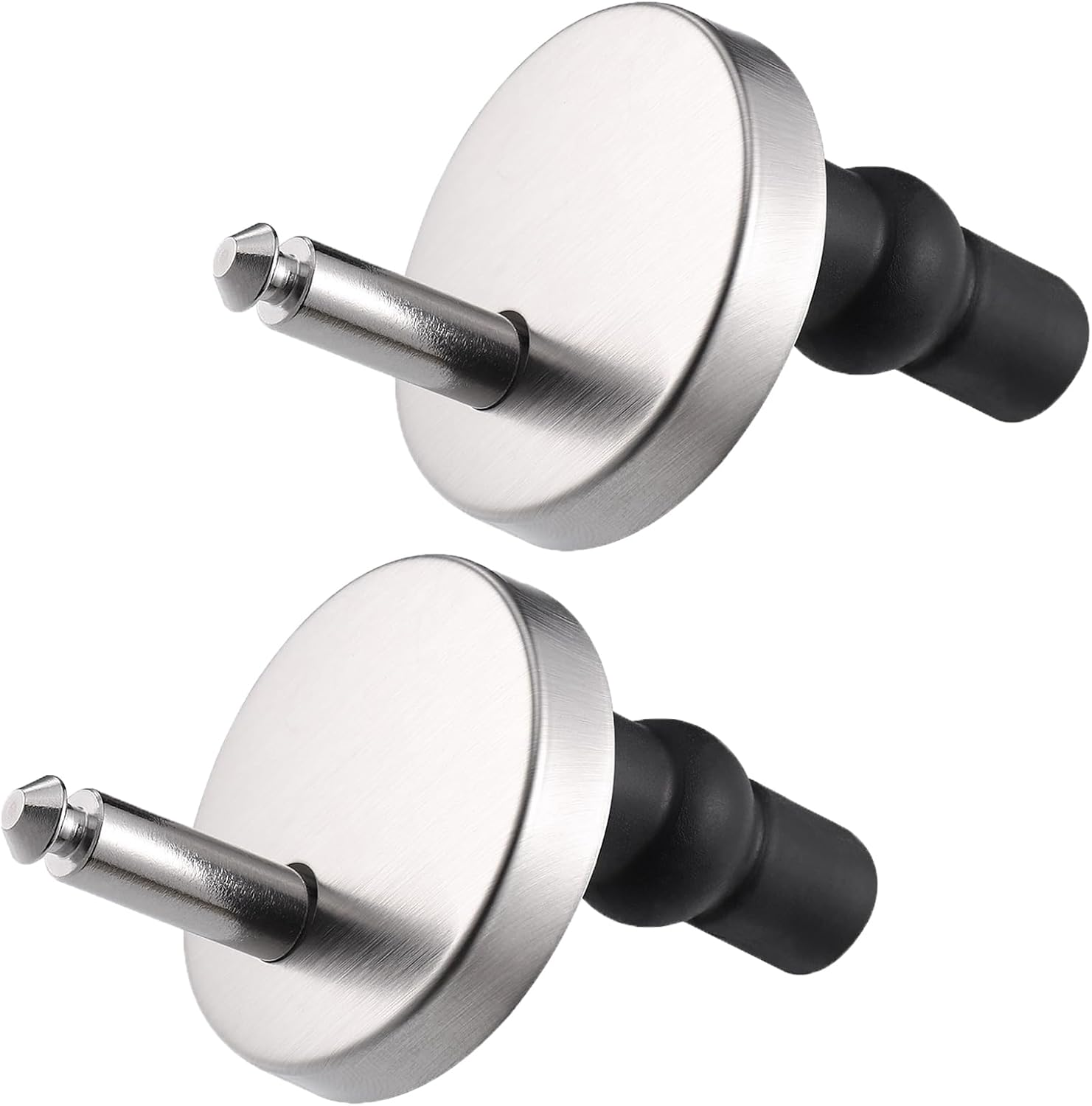 Universal Toilet Seat Fixings Kit - Heavy Duty Quick Release Toilet Seat Hinges & Bolts - Anti-Slip D Shape Toilet Seat Buffers - Fittings for Soft Close Hinges Replacement