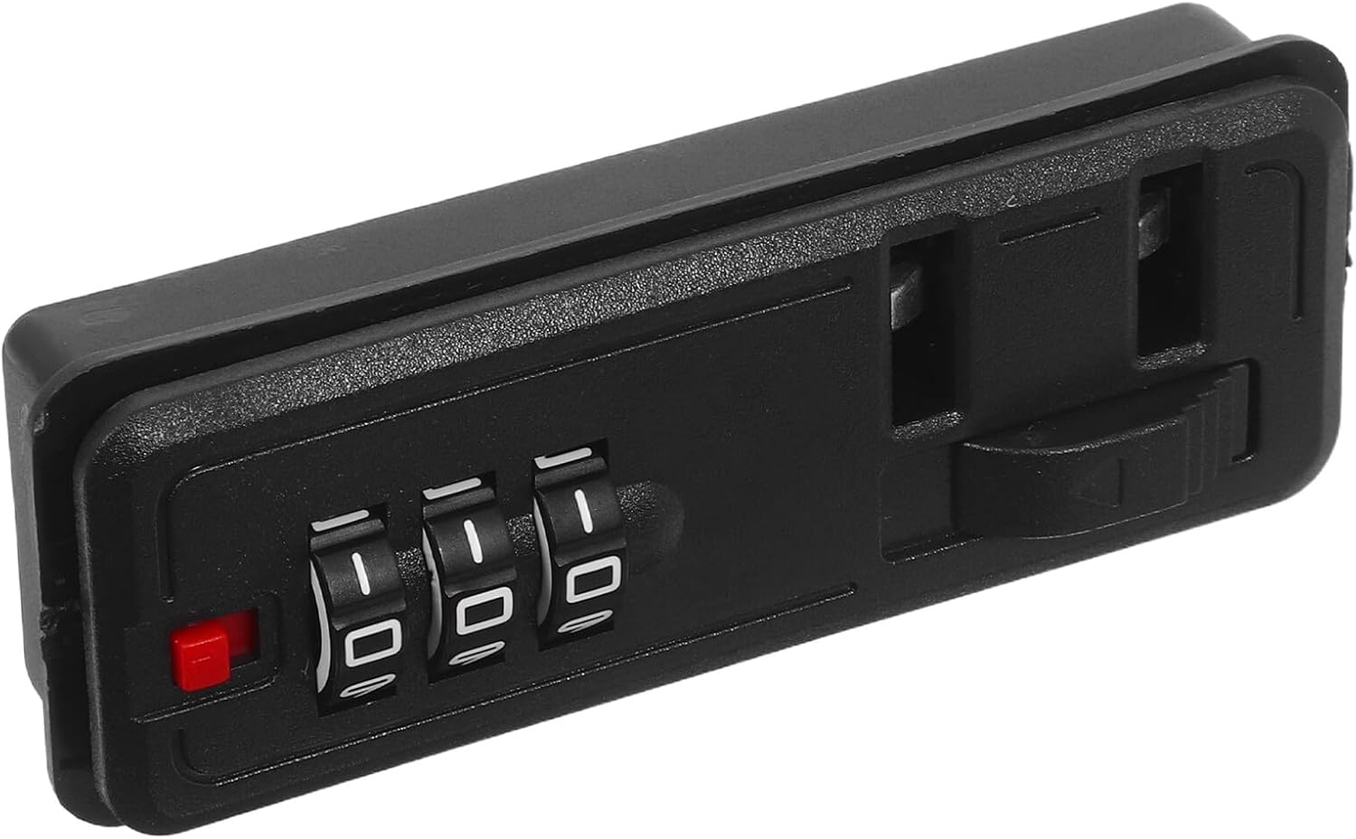 MOKKHNB Universal Flush Mount Luggage Lock 3-Digit Password Combination Black Suitcase Security Lock for Travel Bags Tool Boxes and Suitcases Self-Setting Code image number 2